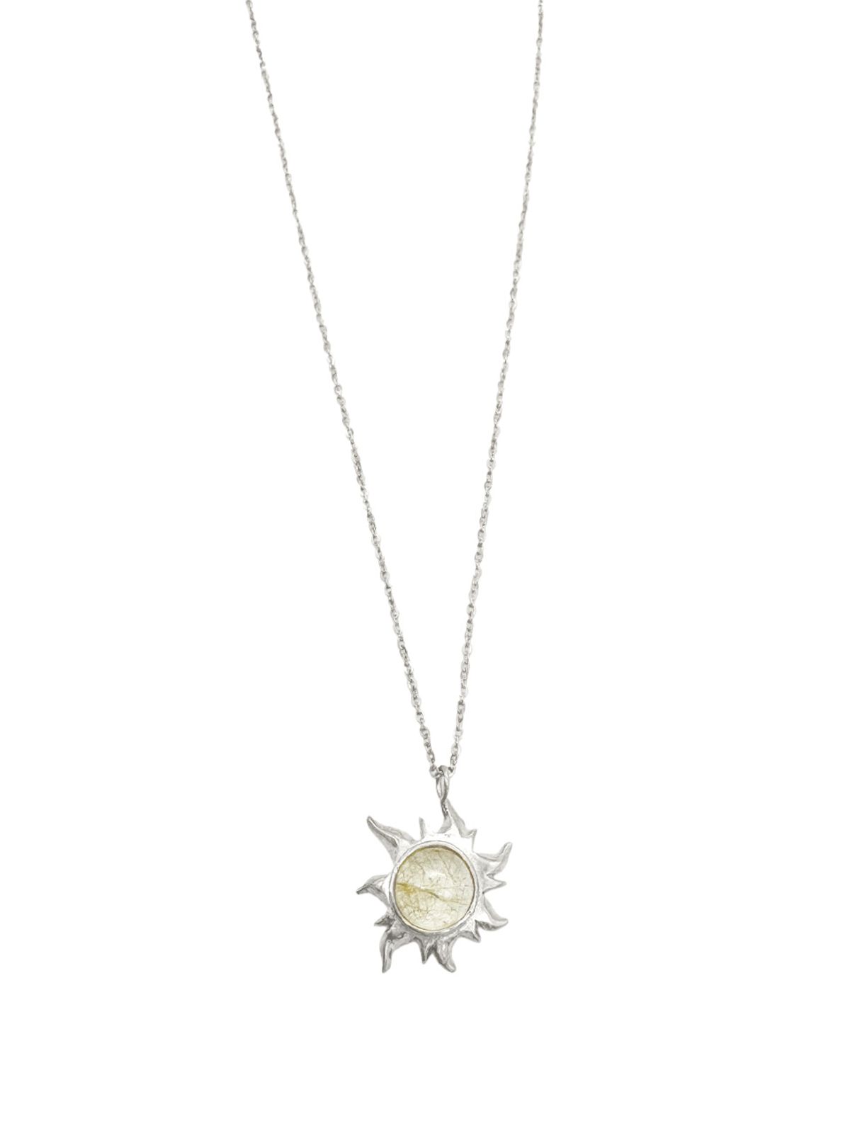 오버그레이(OVERGREY) Apollo eye Necklace - Silver