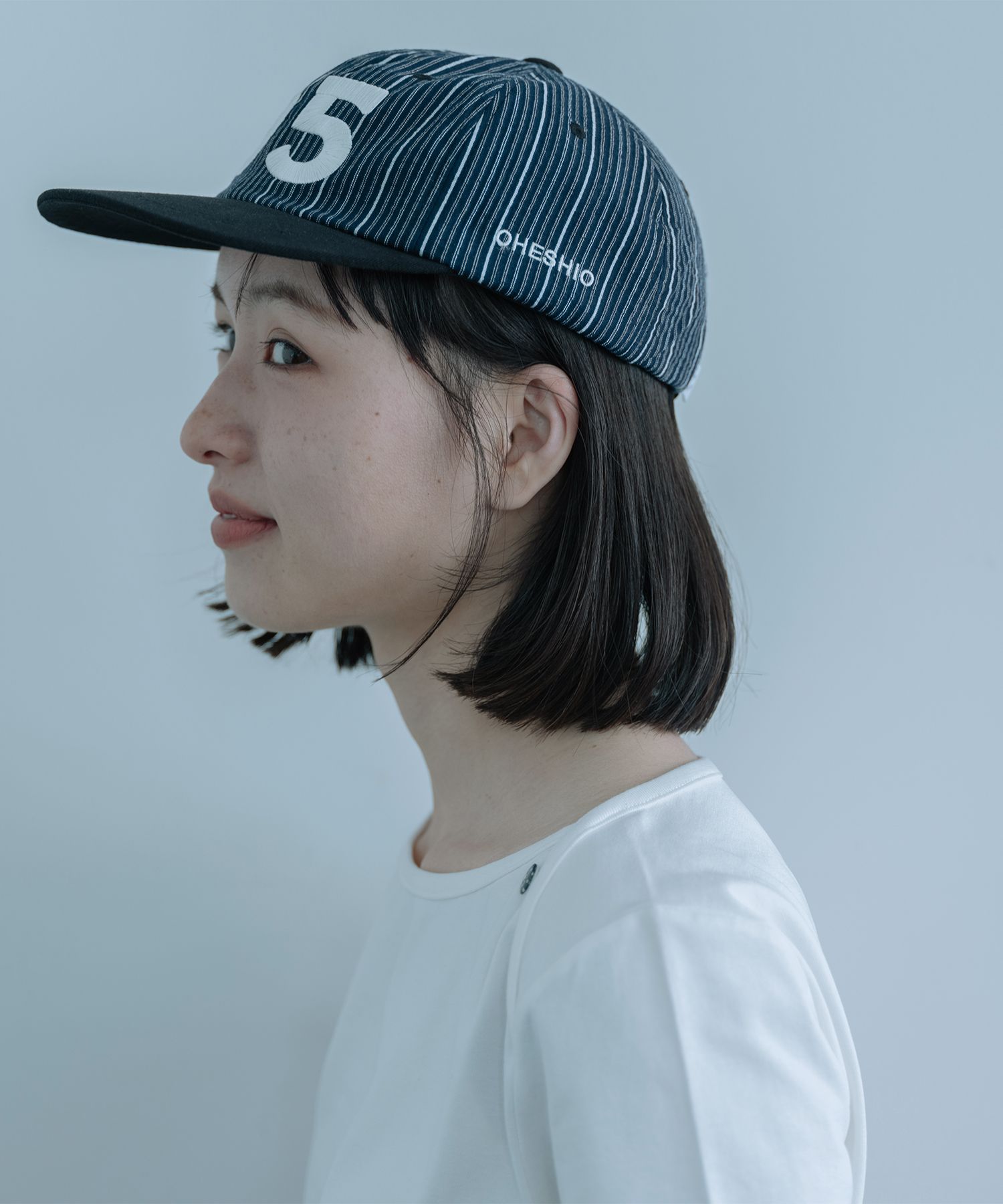 [oheshio] STRIPE NUMBER BALL CAP /追跡付 OHESHIO | STRIPE NUMBER BALL CAP, NAVY - 스타일리쉬한 디자인