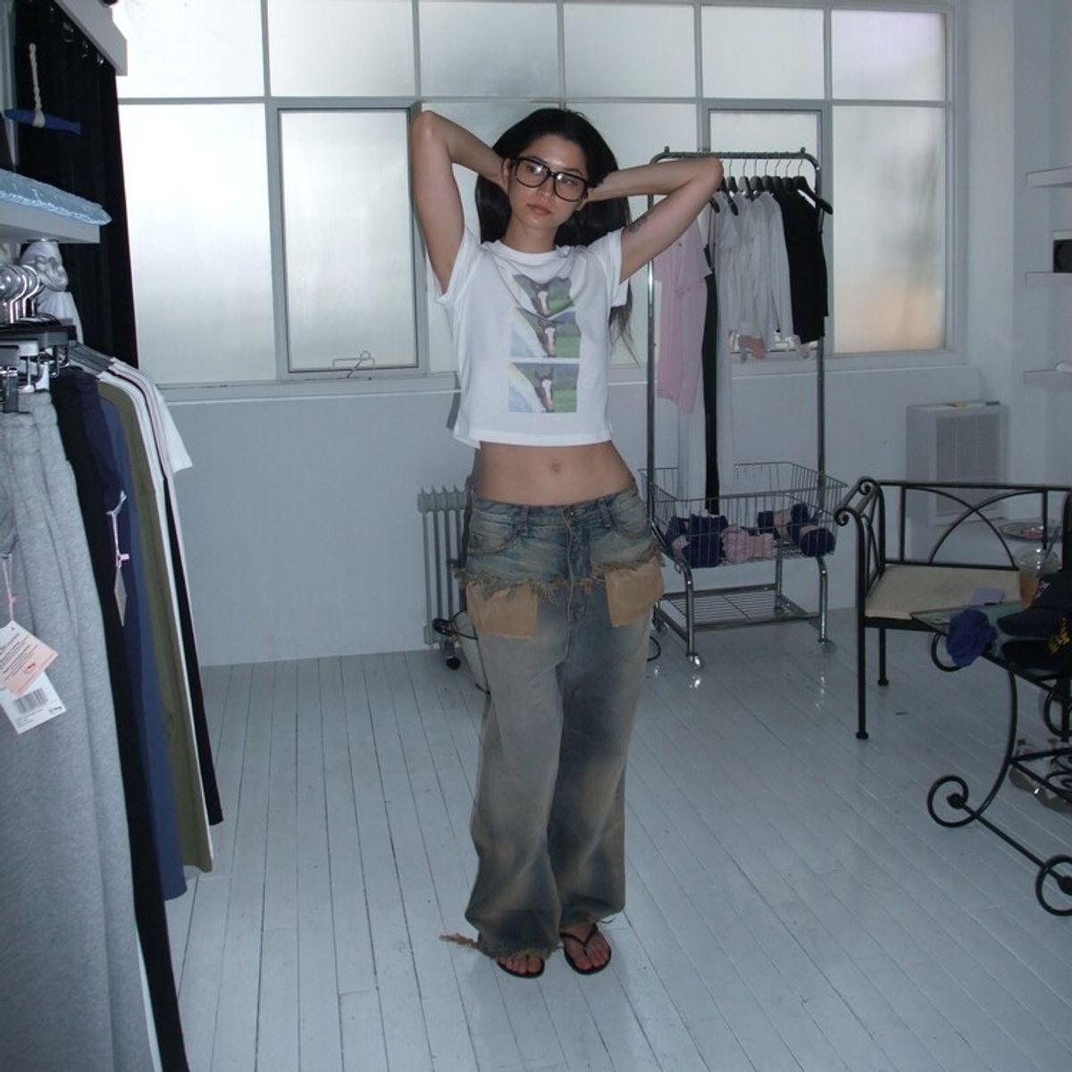 어텐즈(ATTENDS) Attends Island tee shirt