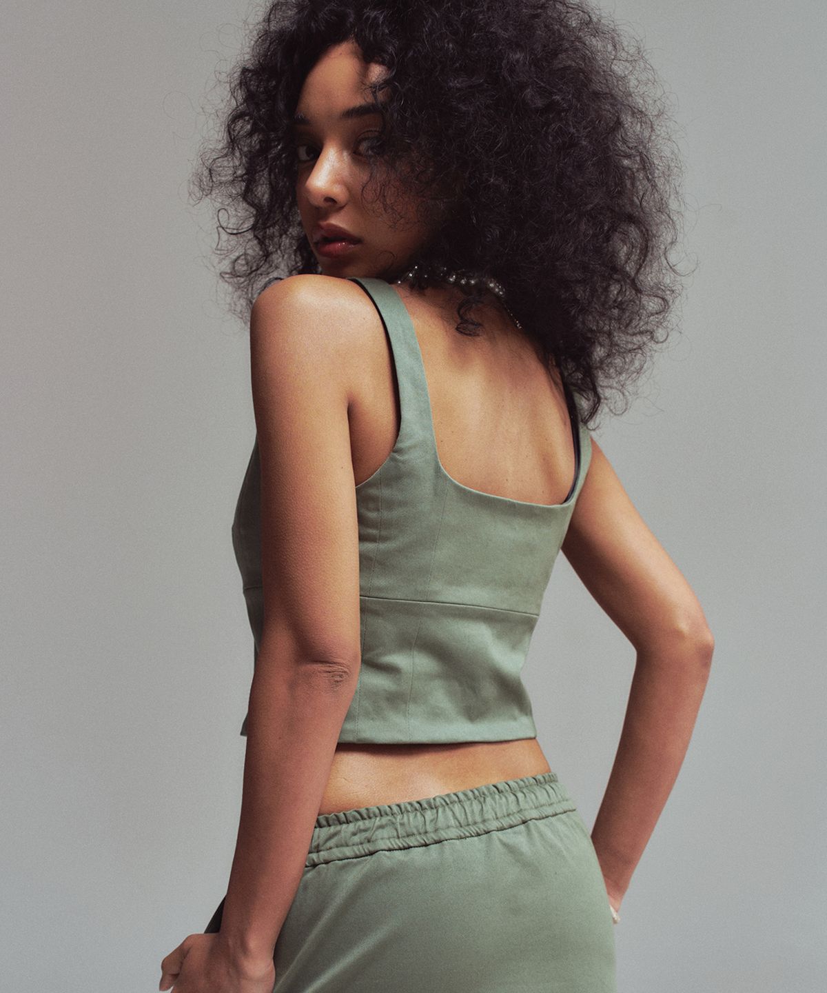 에르에르(ERER) Bustier Khaki