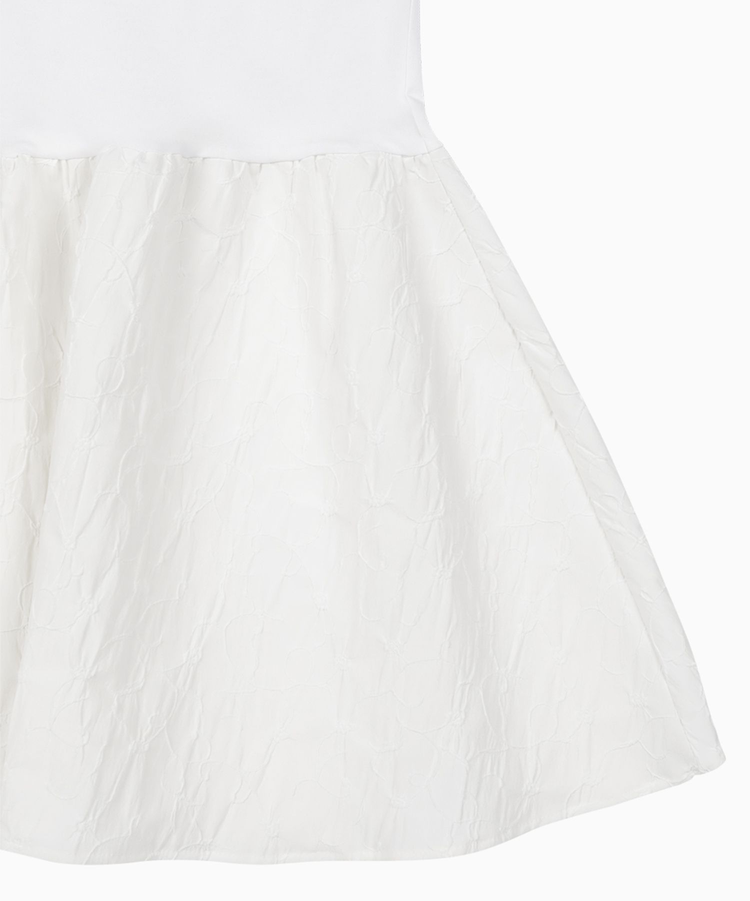MUSINSA公式 | OHESHIO LAYERED FLARE SHEER DRESS, WHITE