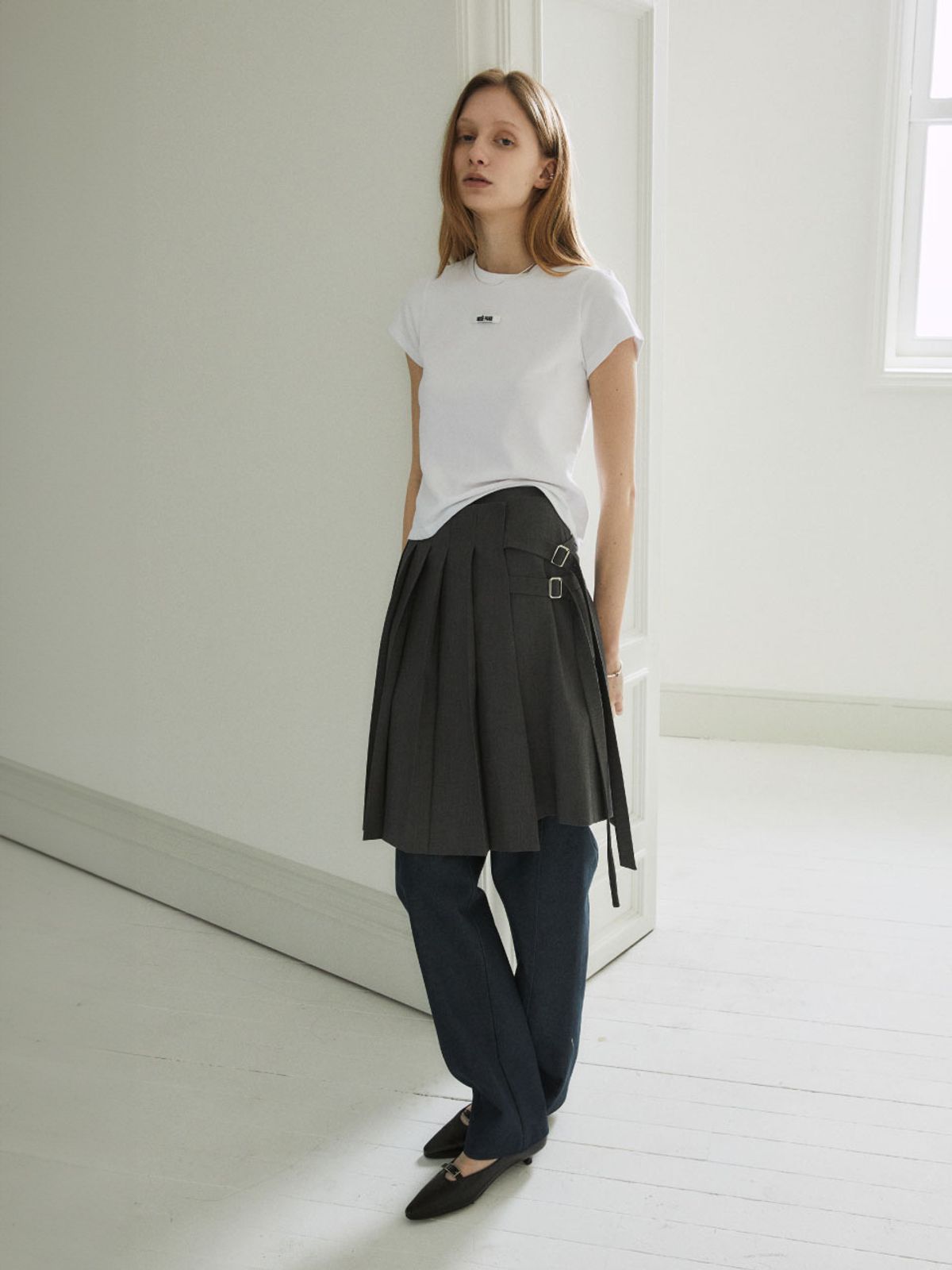 뮤제(MUSEE) ALLIANCE Musee Paris Tape T-Shirt_Off White