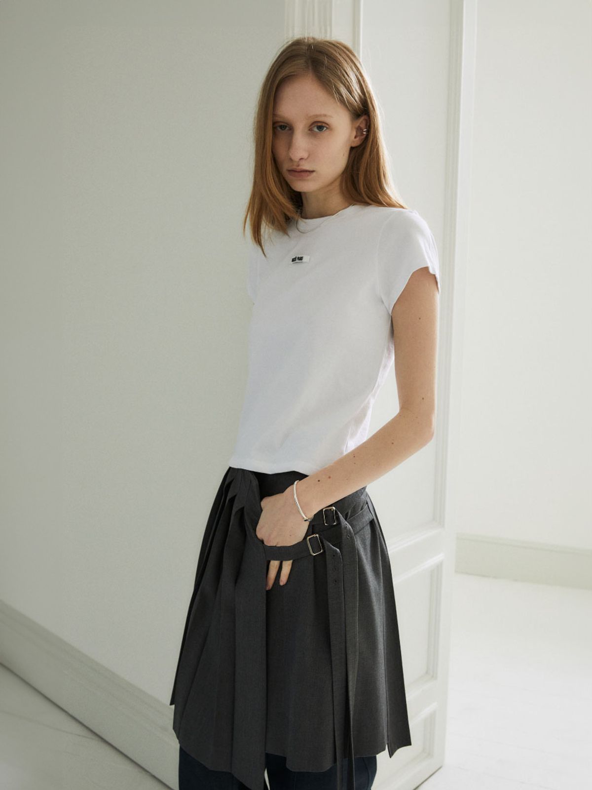 뮤제(MUSEE) ALLIANCE Musee Paris Tape T-Shirt_Off White
