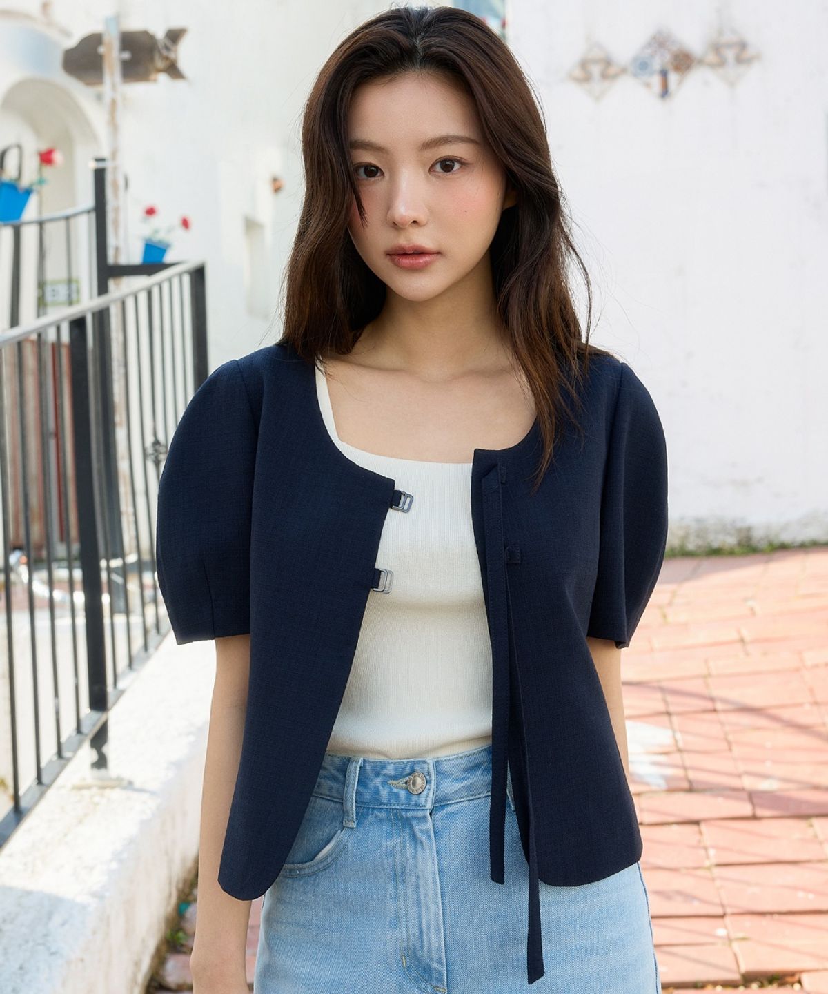 올리브 데 올리브(OLIVE DES OLIVE) 스트레이트핏 워싱 데님 팬츠 OJ5ML3040