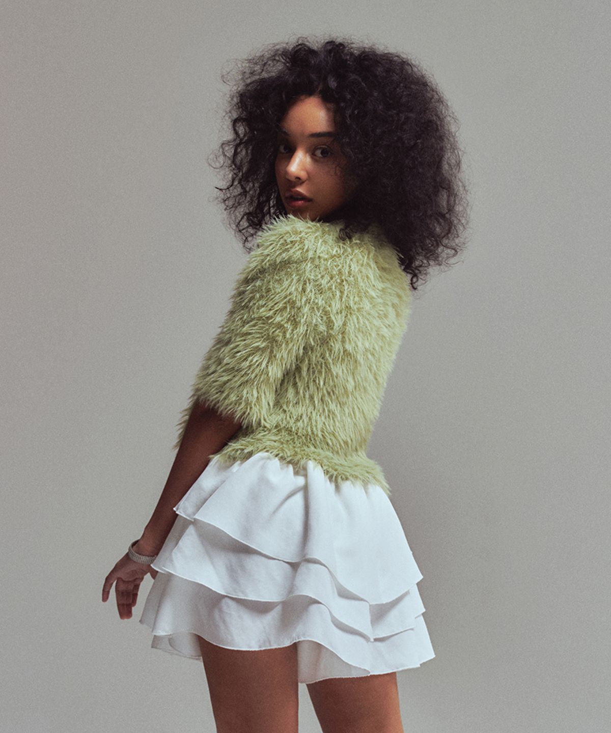 에르에르(ERER) Bolero cardigan Mint