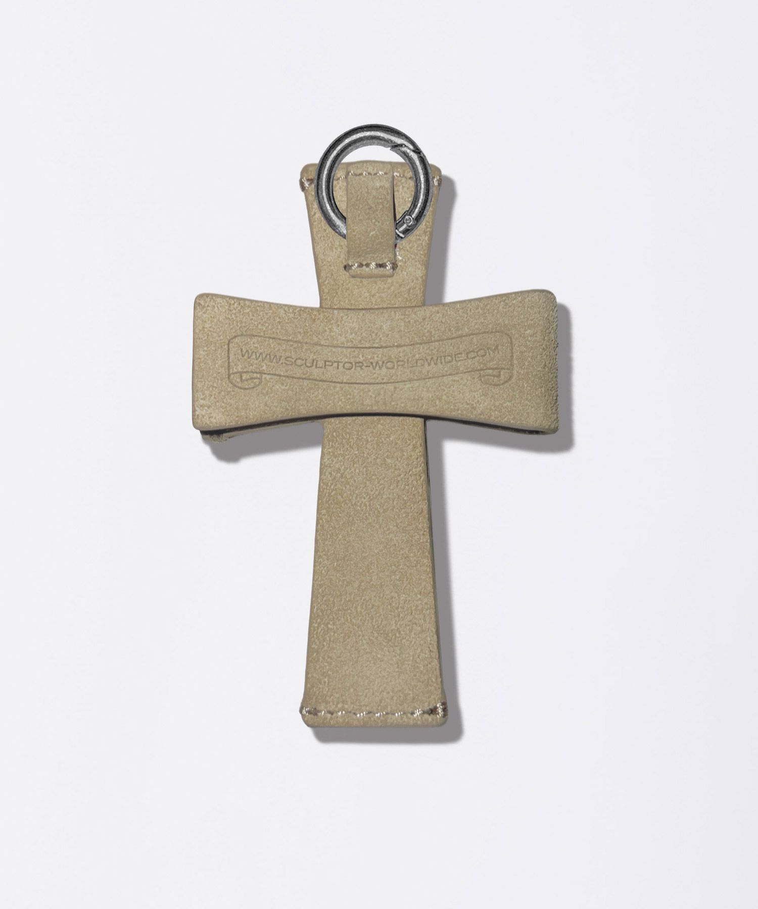 MUSINSA | SCULPTOR Cross Suede Strap Wallet Raw