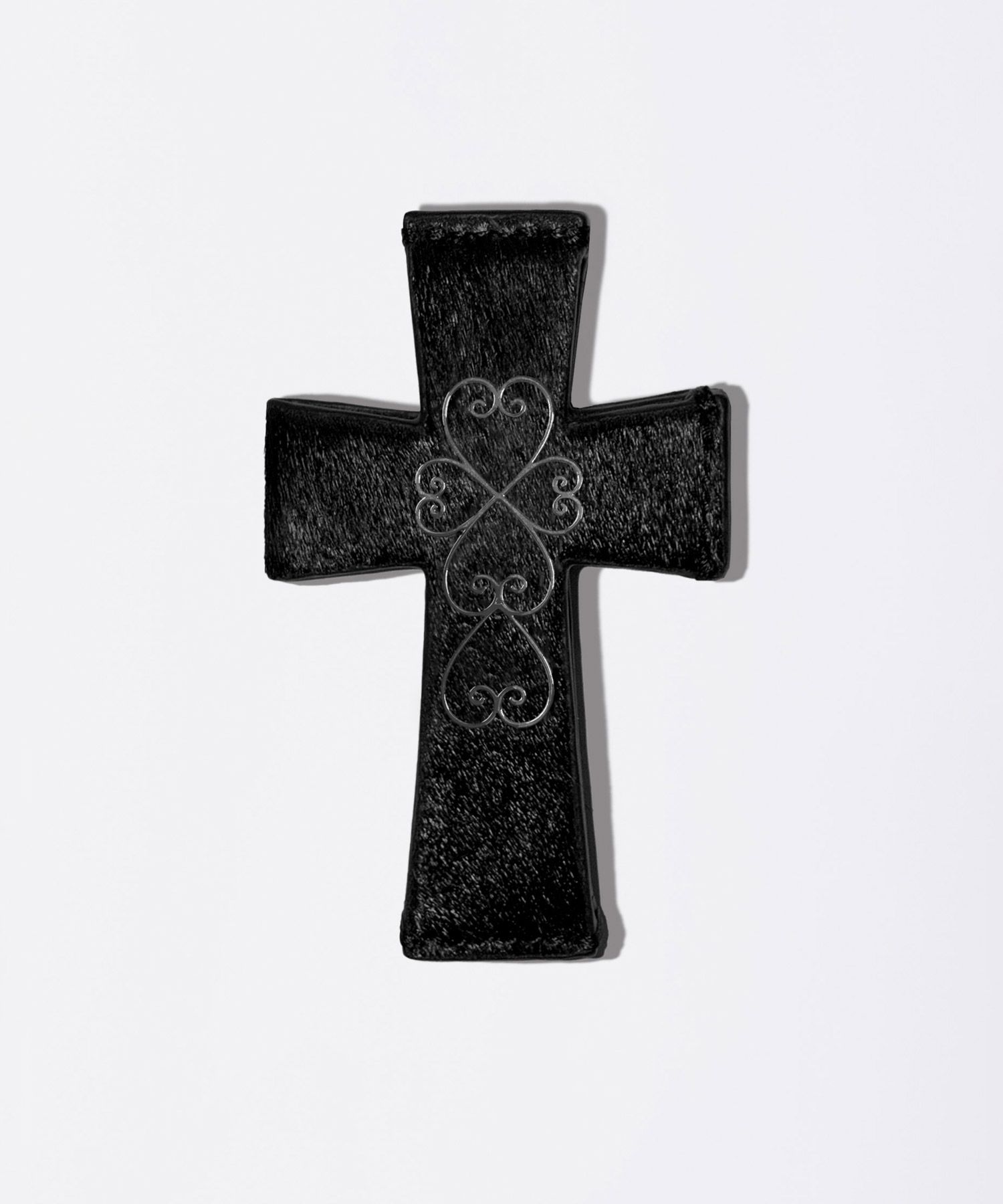 MUSINSA公式 | SCULPTOR Cross Hair On Strap Wallet Black