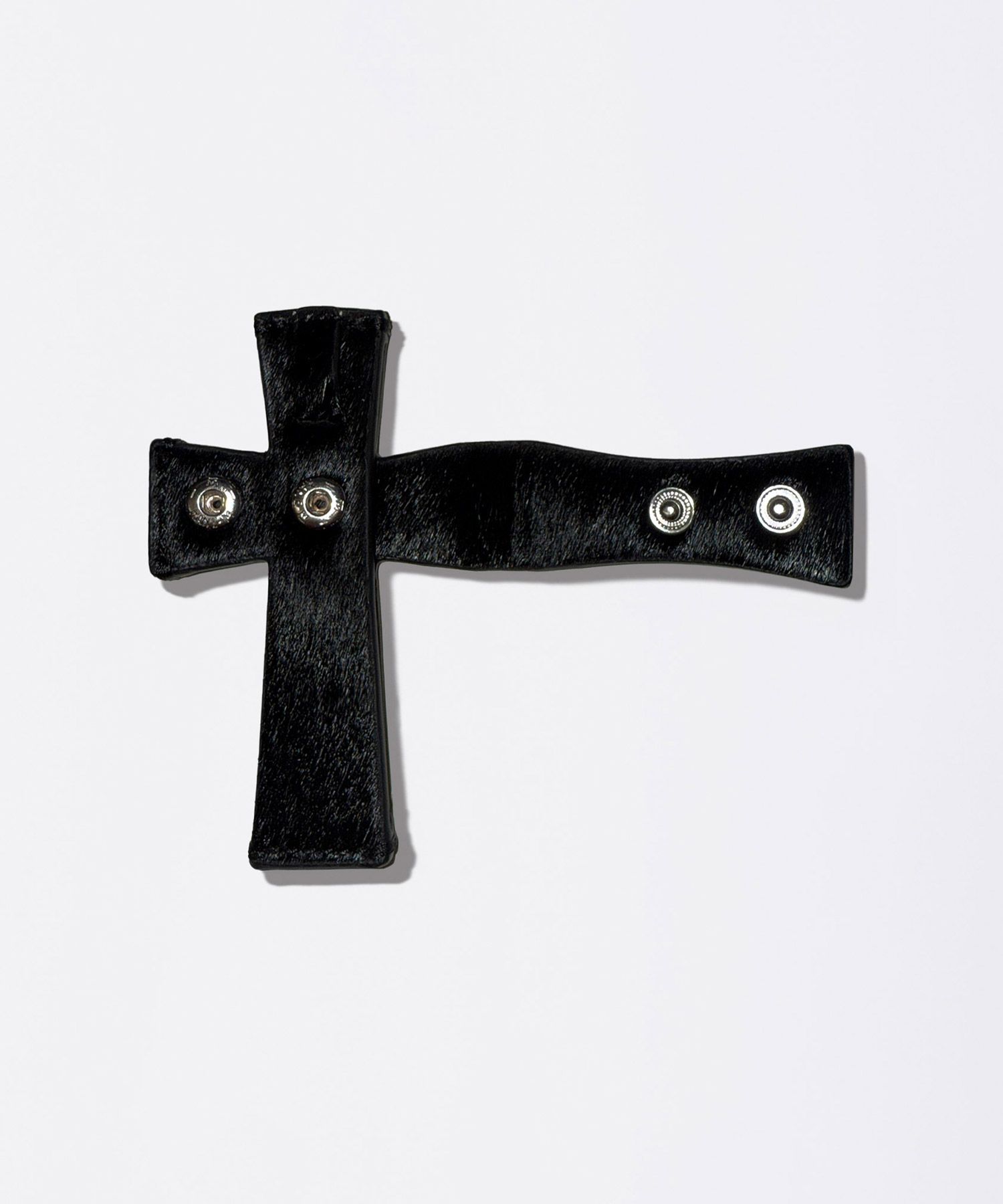 MUSINSA公式 | SCULPTOR Cross Hair On Strap Wallet Black
