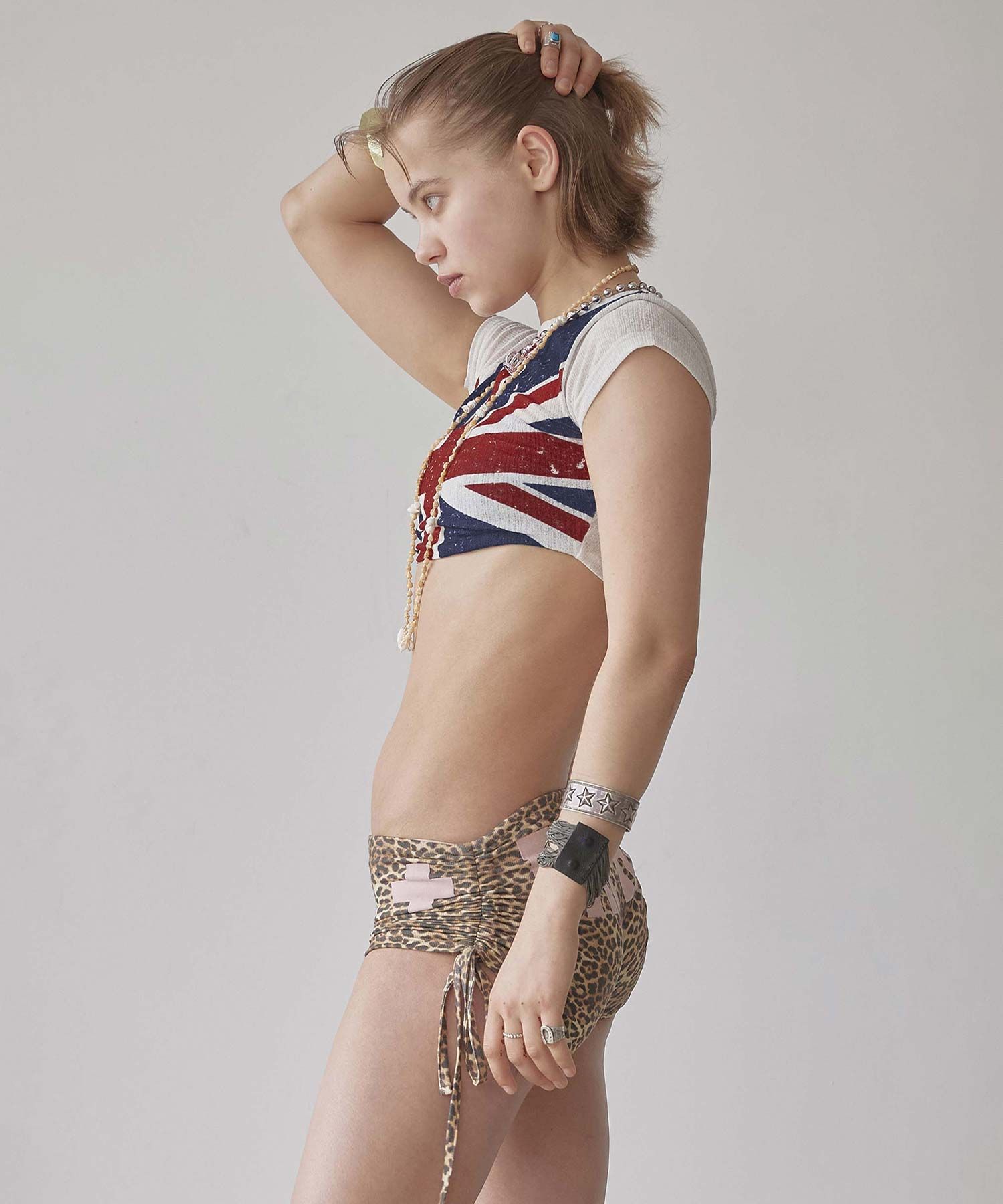 MUSINSA | SCULPTOR Union Jack Baby Tee White