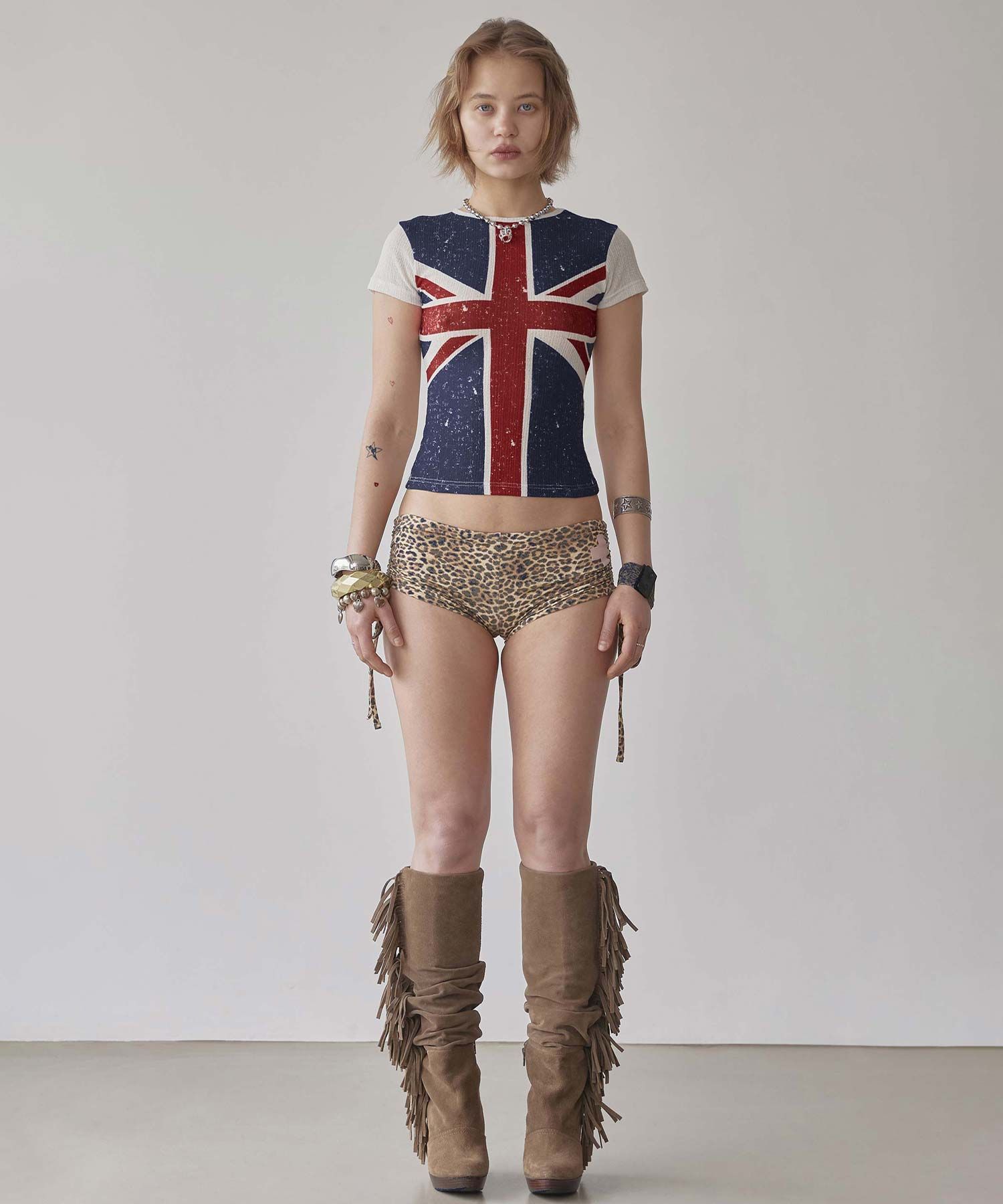 無料配送 ◆ Sculptor ◆ Union Jack Baby Tee MUSINSA | SCULPTOR Union Jack Baby Tee White
