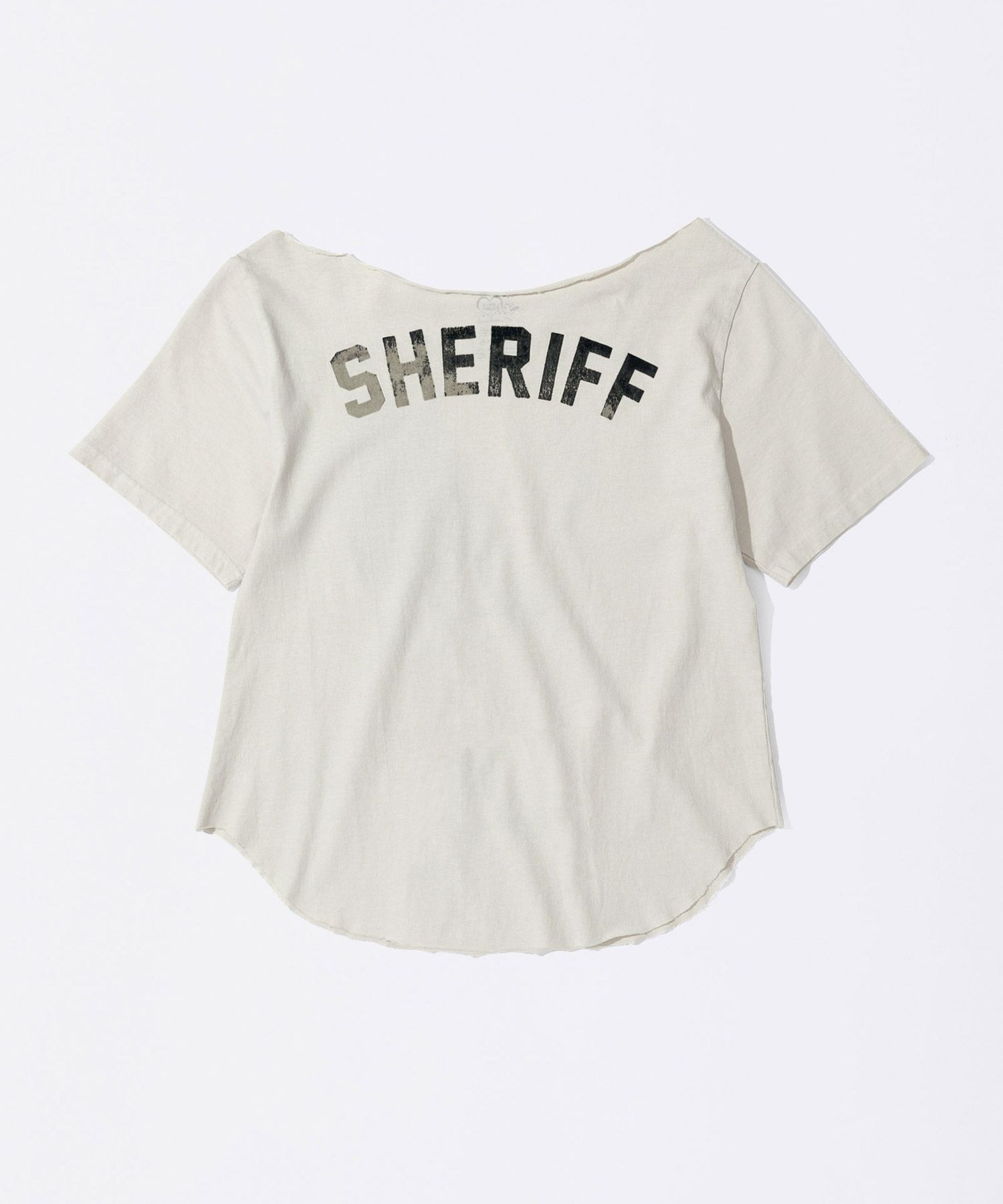 ● SCULPTOR ● Sheriff Cut Out Tee MUSINSA | SCULPTOR Sheriff Cut Out Tee Dirty White