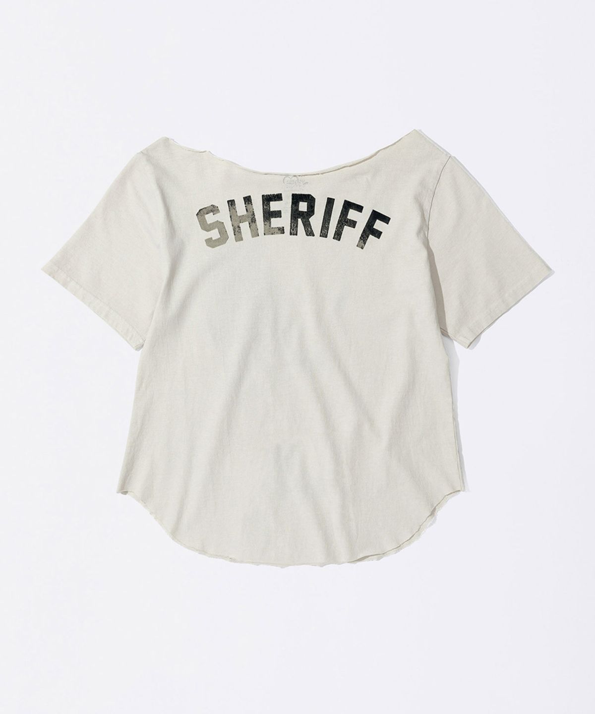 스컬프터(SCULPTOR) Sheriff Cut Out Tee Dirty White