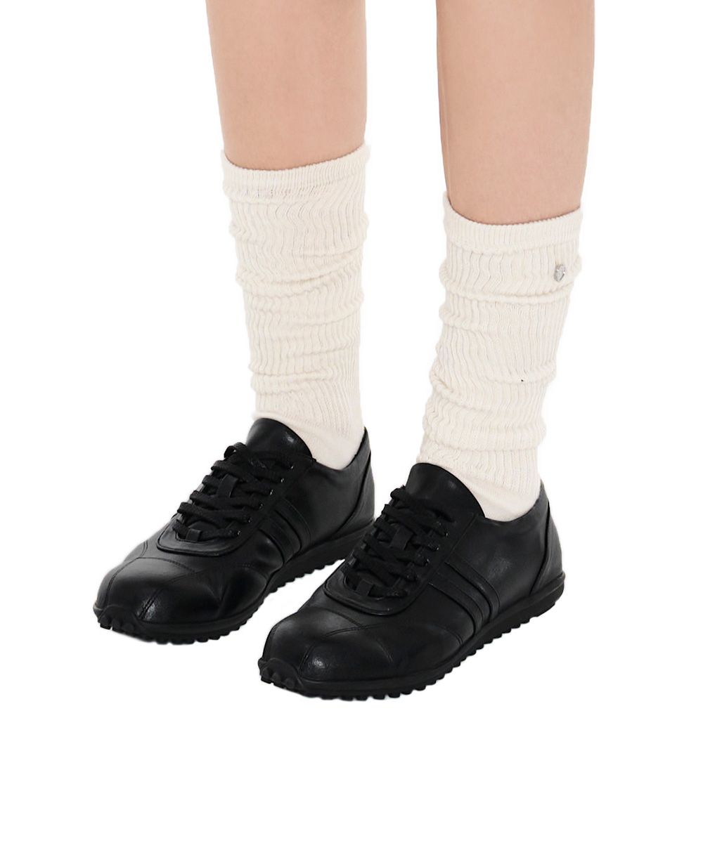 【STAND OIL】Isla Lace up Sneakers Stand Oil] Isla Lace up Sneakers - Black - Shipping from