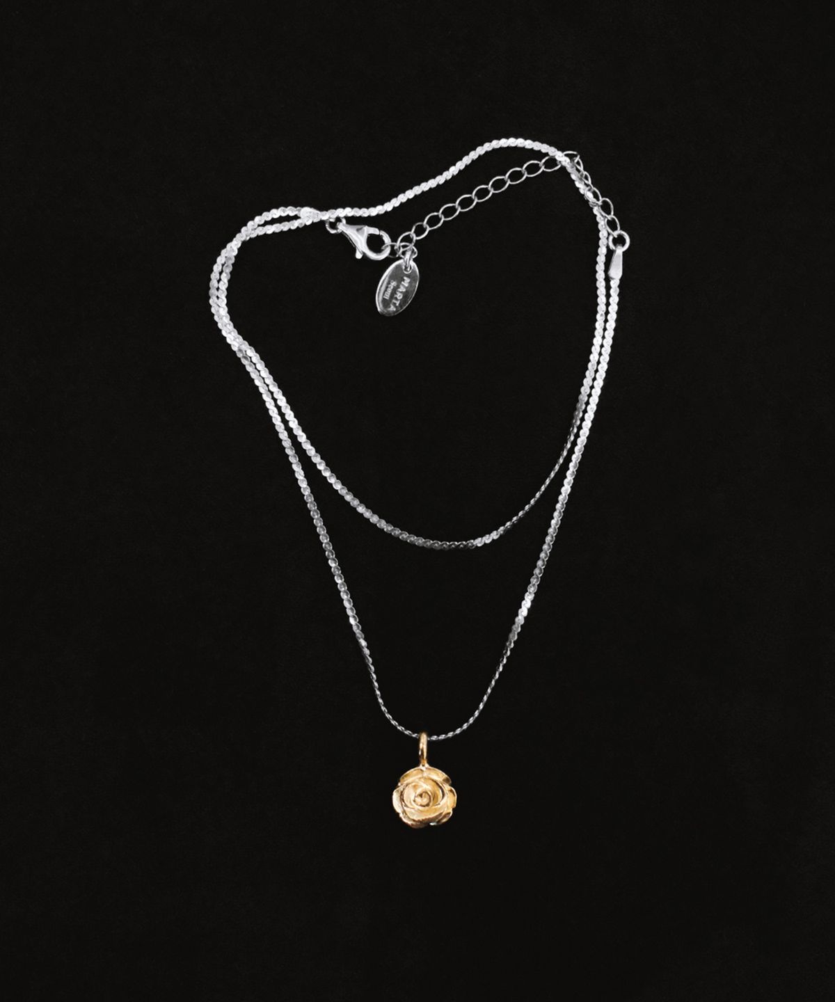 마르타(MARTA) 925 silver. Rose necklace