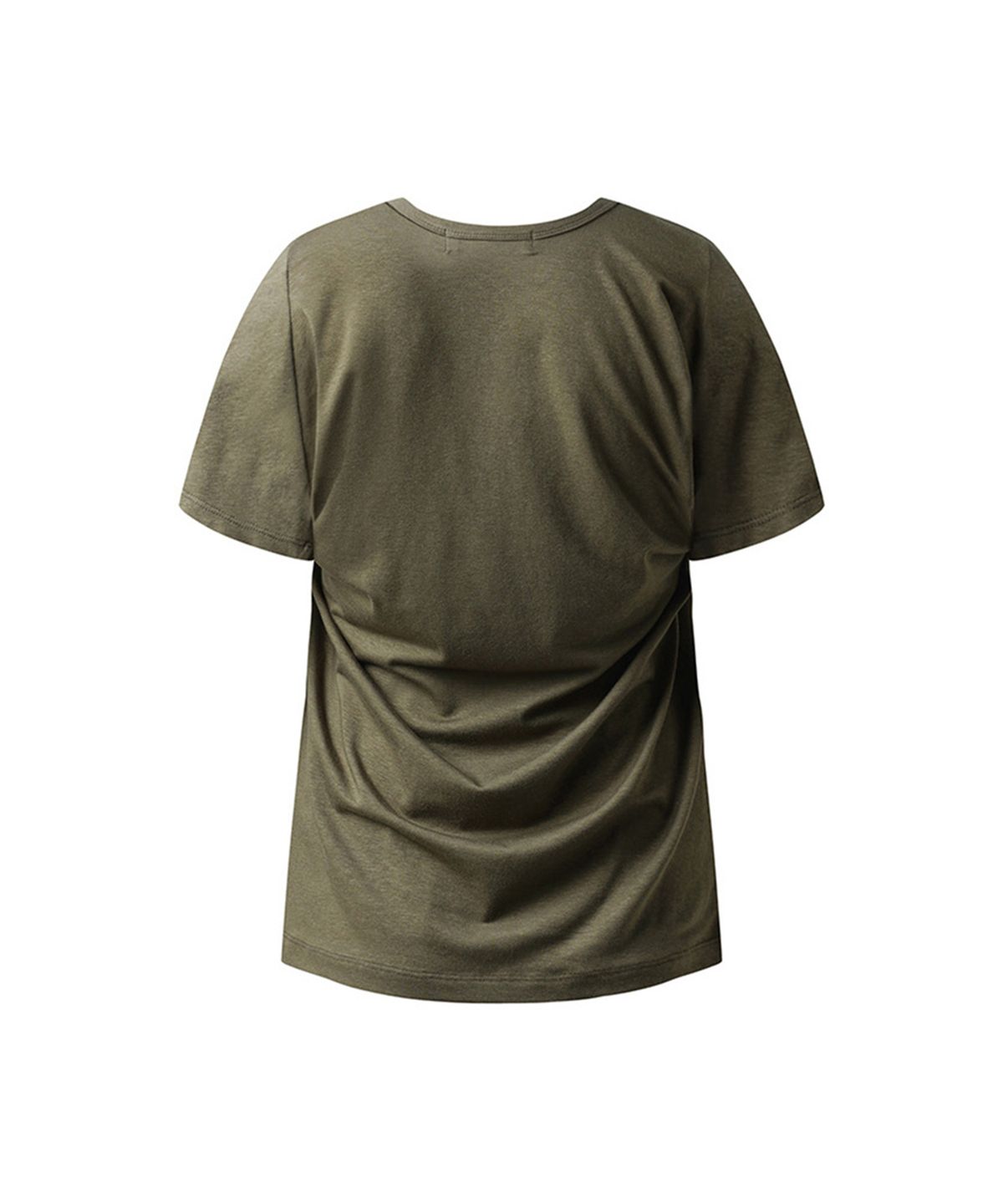 에르에르(ERER) Back saggy t-shirt Khaki