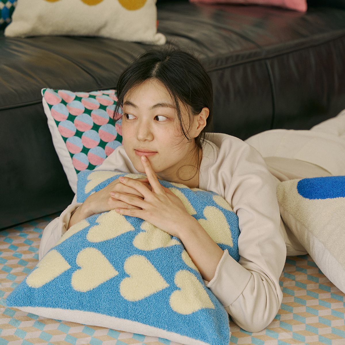 보웰(BOWELL) [BWTZ] 몽글몽글 테리 쿠션커버 45x45 4종
