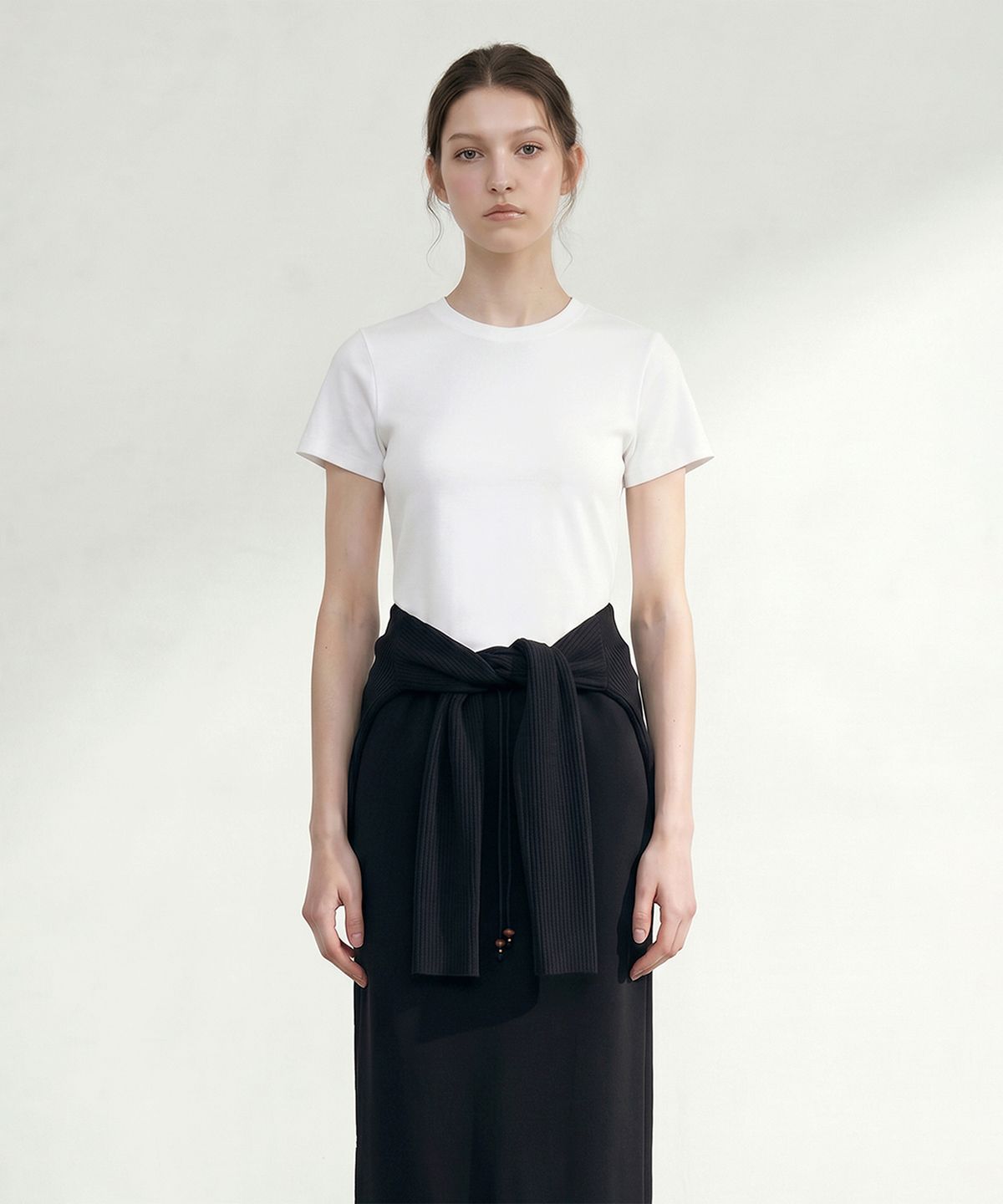 룩캐스트(LOOKAST) 리안 미니멀 슬림 티셔츠 / RIAN MINIMAL SLIM T-SHIRT_4colors