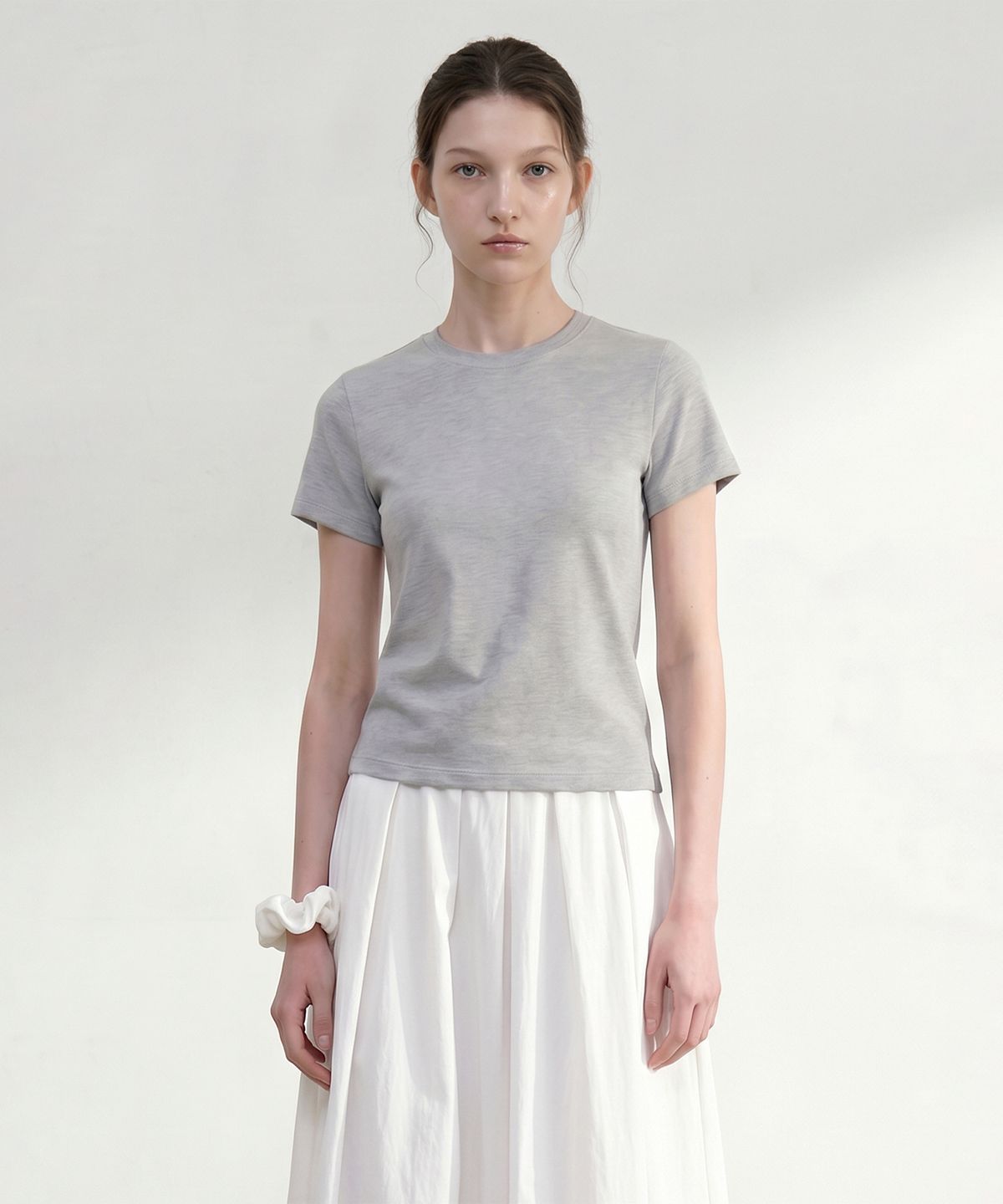 룩캐스트(LOOKAST) 리안 미니멀 슬림 티셔츠 / RIAN MINIMAL SLIM T-SHIRT_4colors