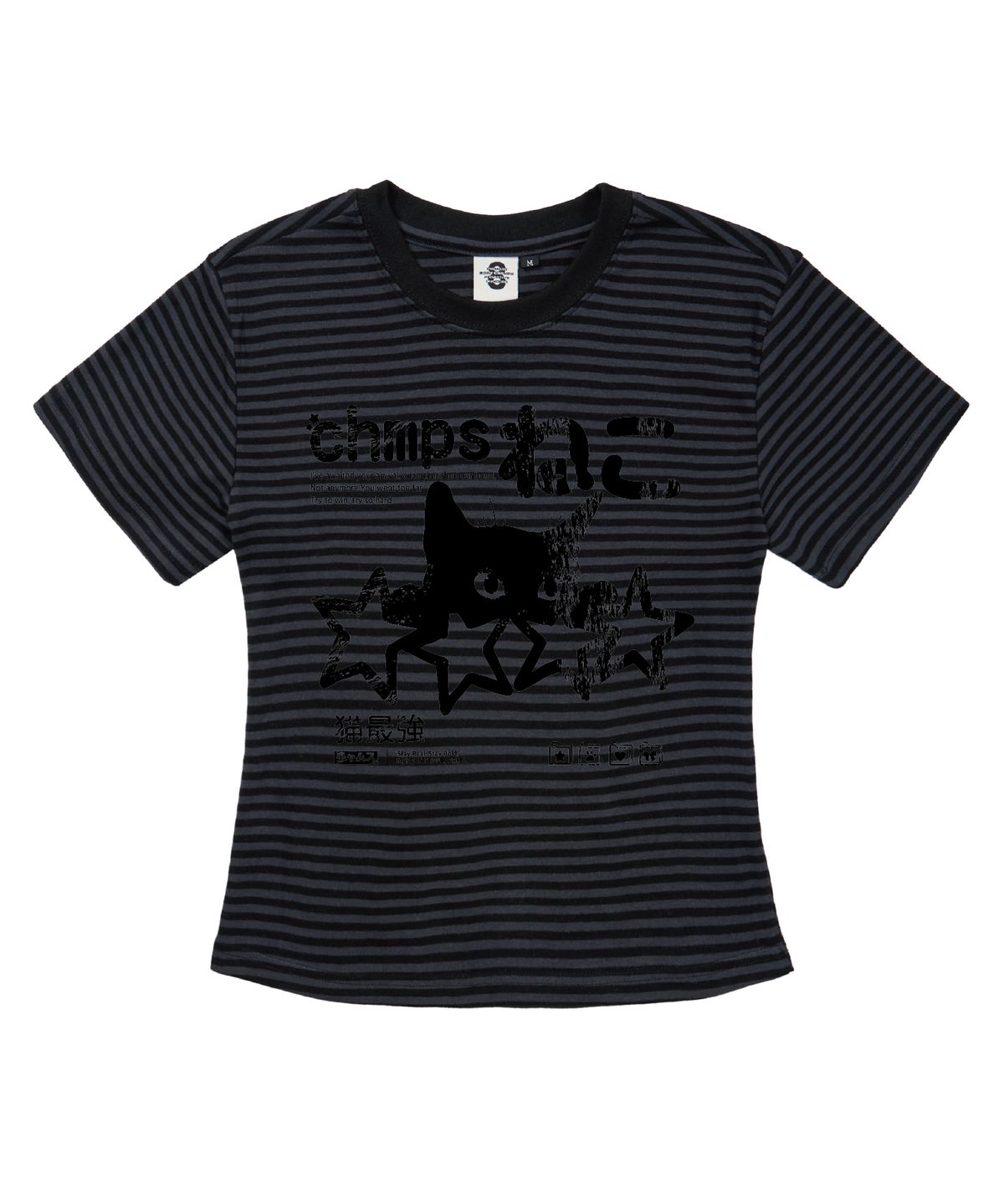 본챔스(BORN CHAMPS) [6 COLORS] VTG CHAMPS NEKO 여성 SHORT 스트라이프 반팔 B25ST60