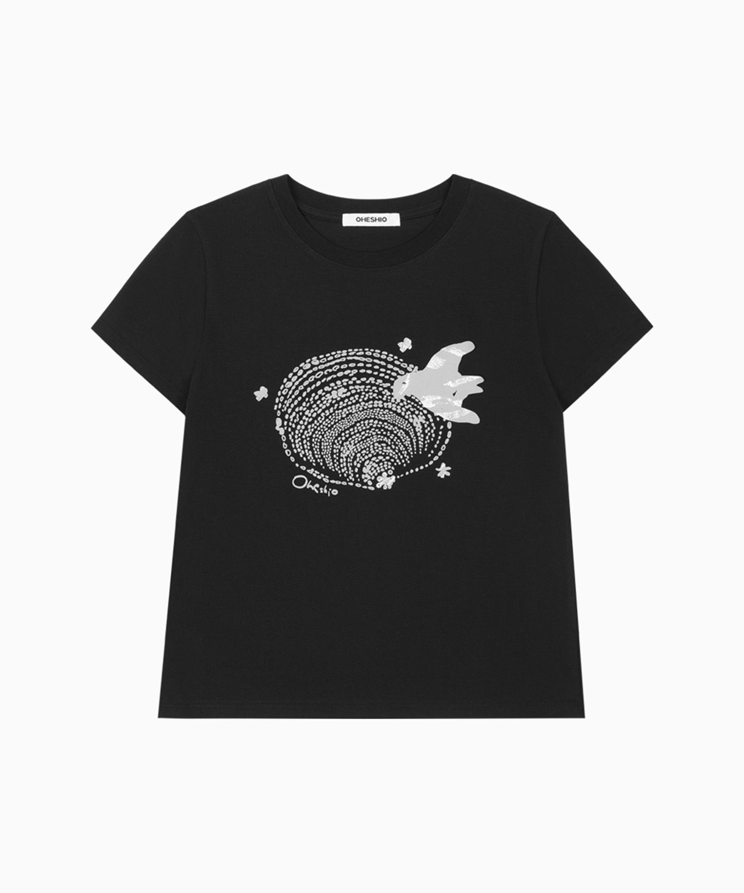 【OHESHIO】SHELL BIRD T-SHIRT Tシャツ MUSINSA | OHESHIO SHELL BIRD T-SHIRT, BLACK