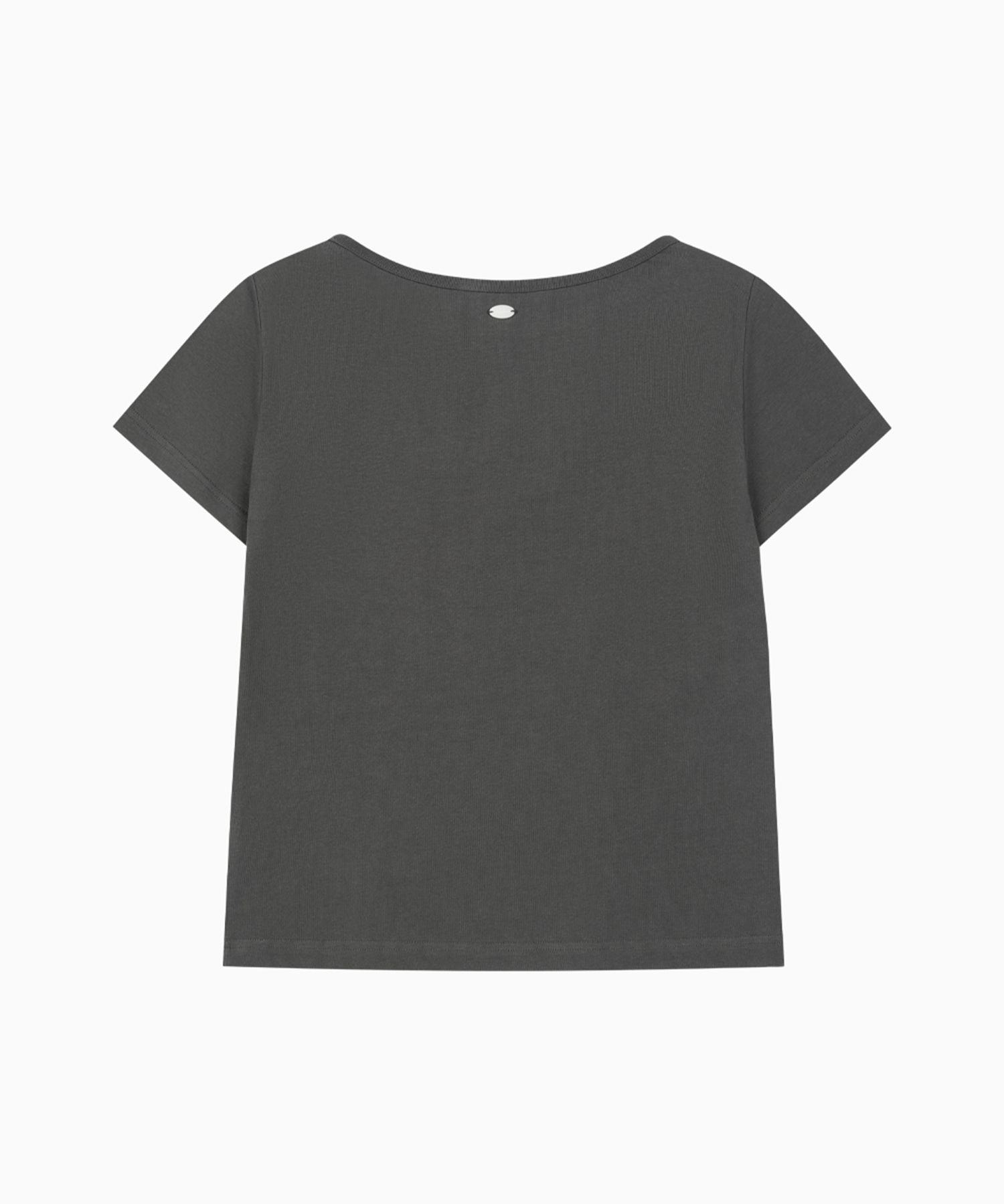 【Oheshio】 DOT BUTTON T-SHIRT 3色 MUSINSA | OHESHIO DOT BUTTON T-SHIRT, CHARCOAL