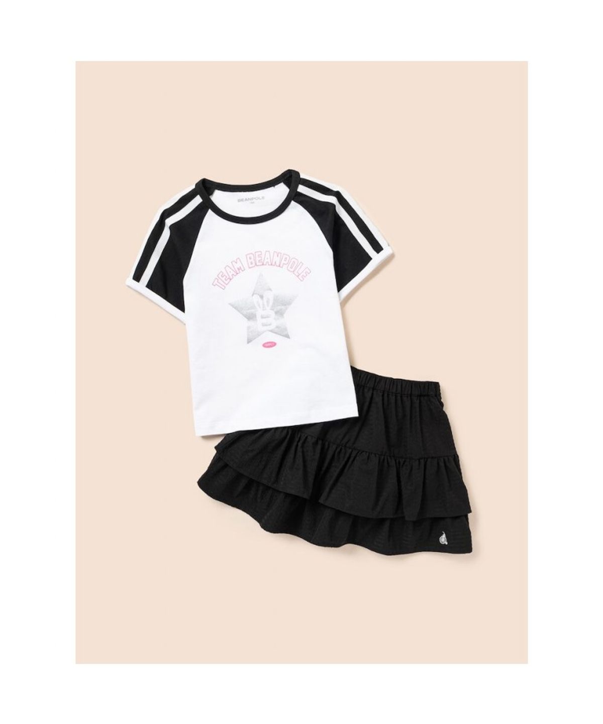 빈폴 키즈(BEANPOLE KIDS) 라글란 그래픽 포인트 투피스  블랙 (BI5471G055)