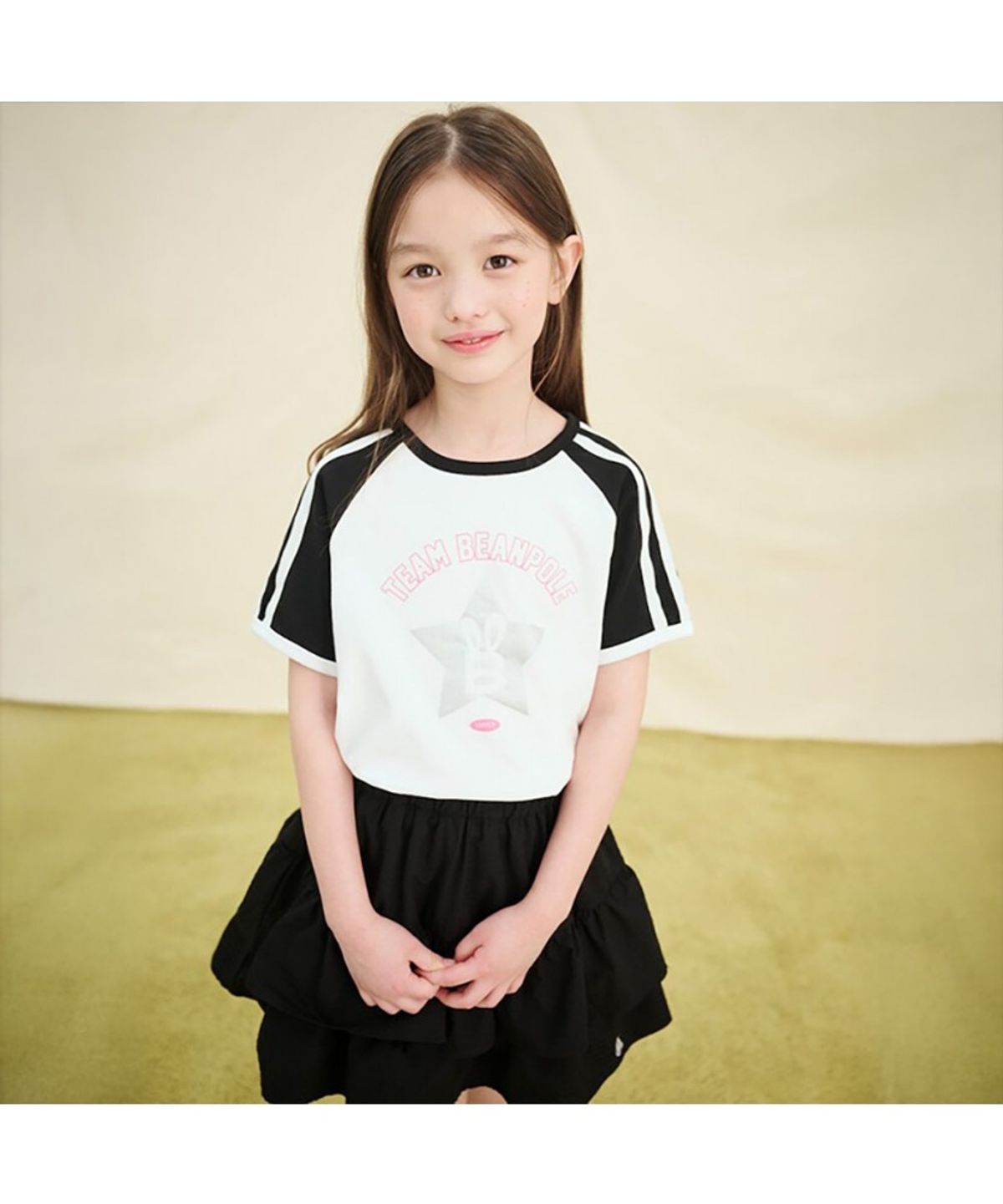 빈폴 키즈(BEANPOLE KIDS) 라글란 그래픽 포인트 투피스  블랙 (BI5471G055)