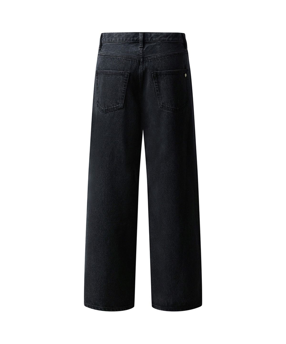 에르에르(ERER) [UN] Leopard denim jeans Black