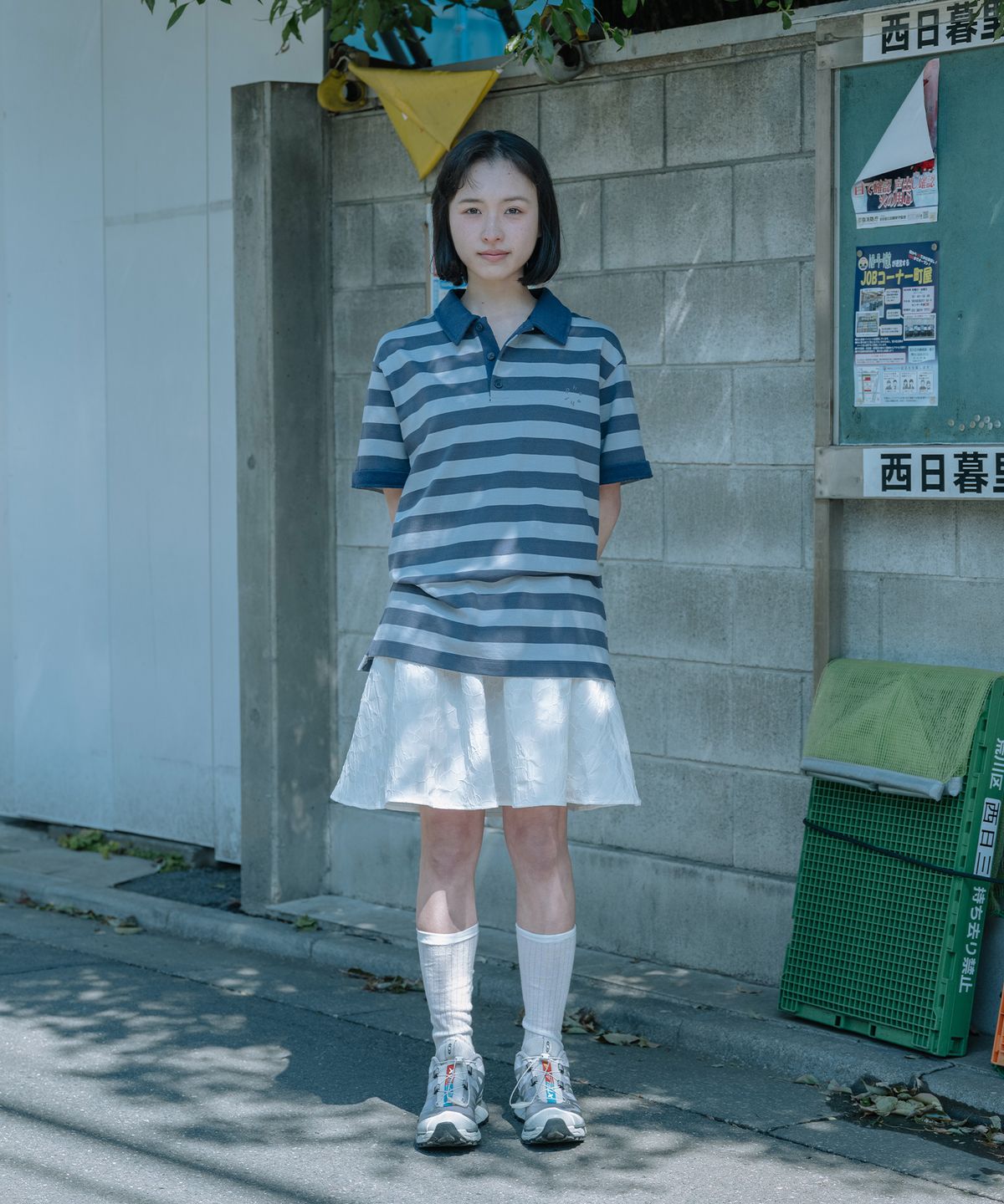 오헤시오(OHESHIO) PK STRIPE SHIRT, BLUE