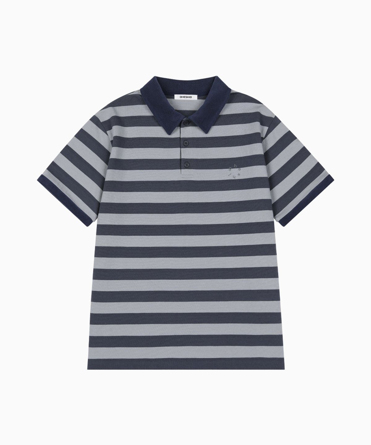 오헤시오(OHESHIO) PK STRIPE SHIRT, BLUE