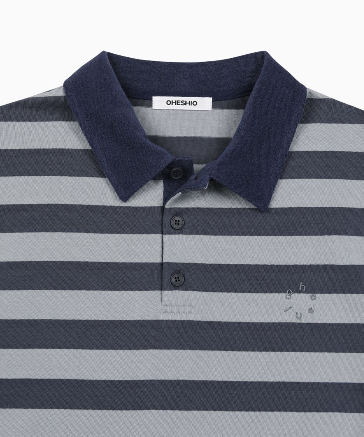 오헤시오(OHESHIO) PK STRIPE SHIRT, BLUE