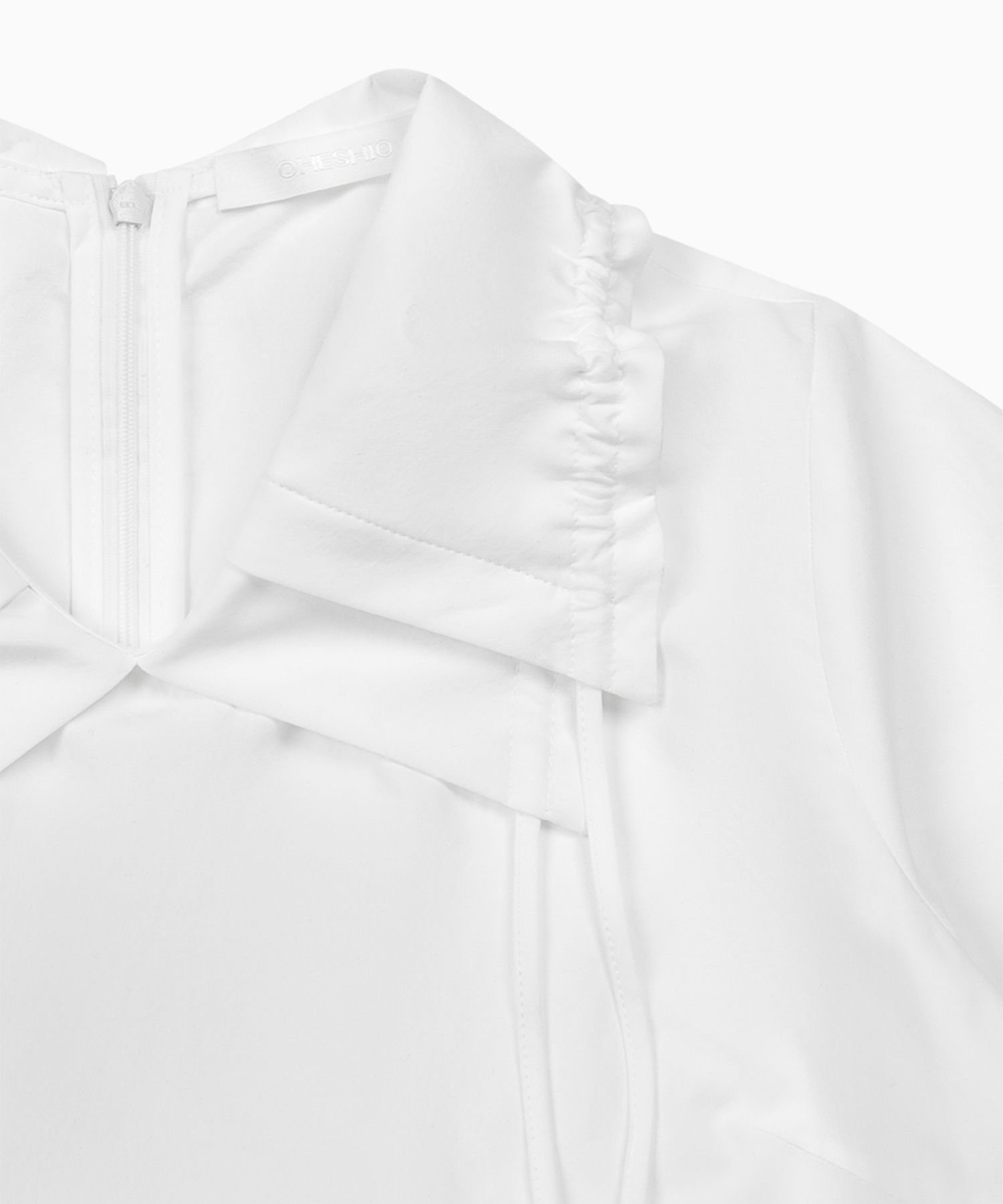 오헤시오(OHESHIO) SAILOR COLLAR FRILL BLOUSE, WHITE - 사이즈
