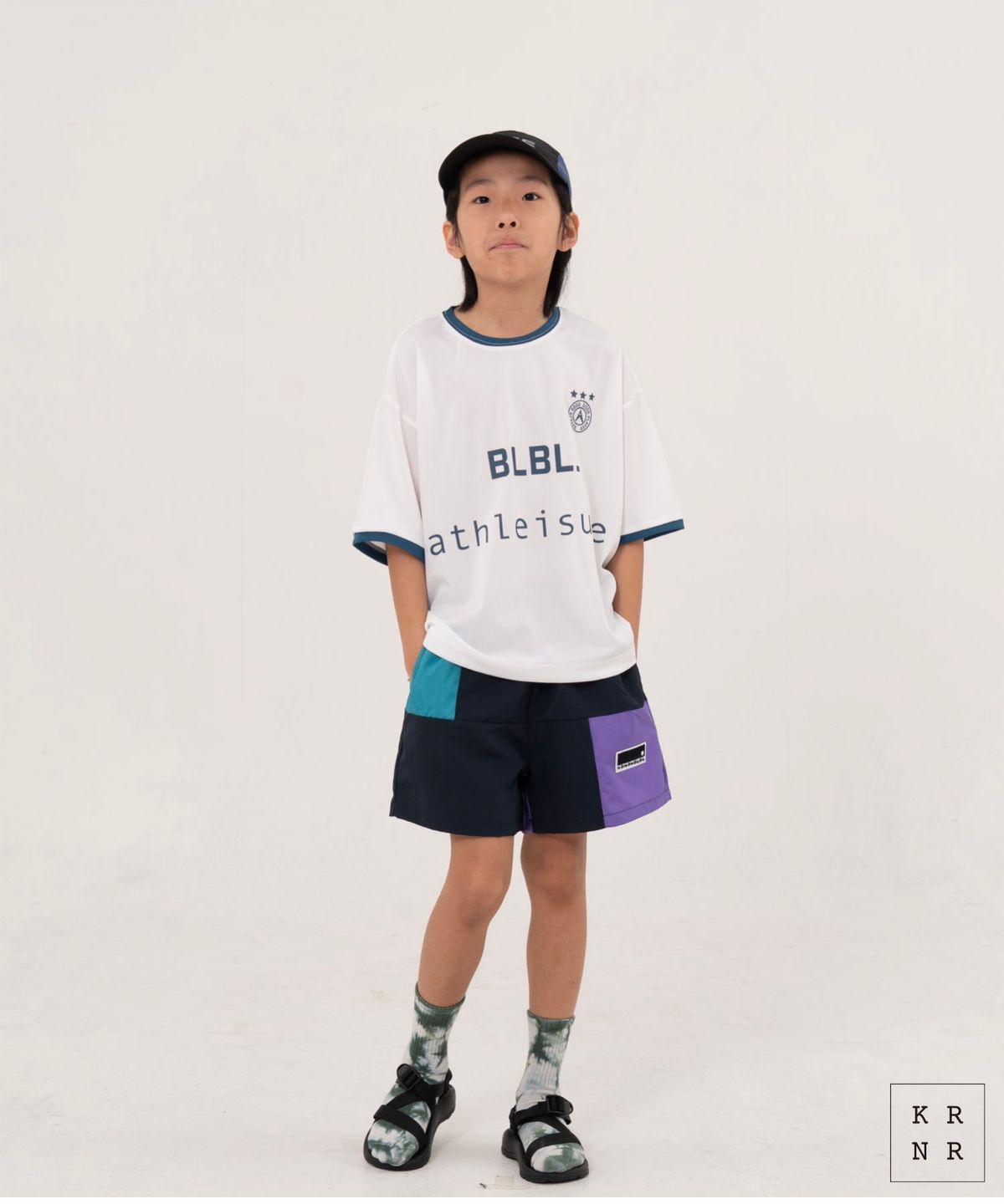 쿠르나르(KRNR) 코어 BLBL 클래식 풋볼 티셔츠 아이보리