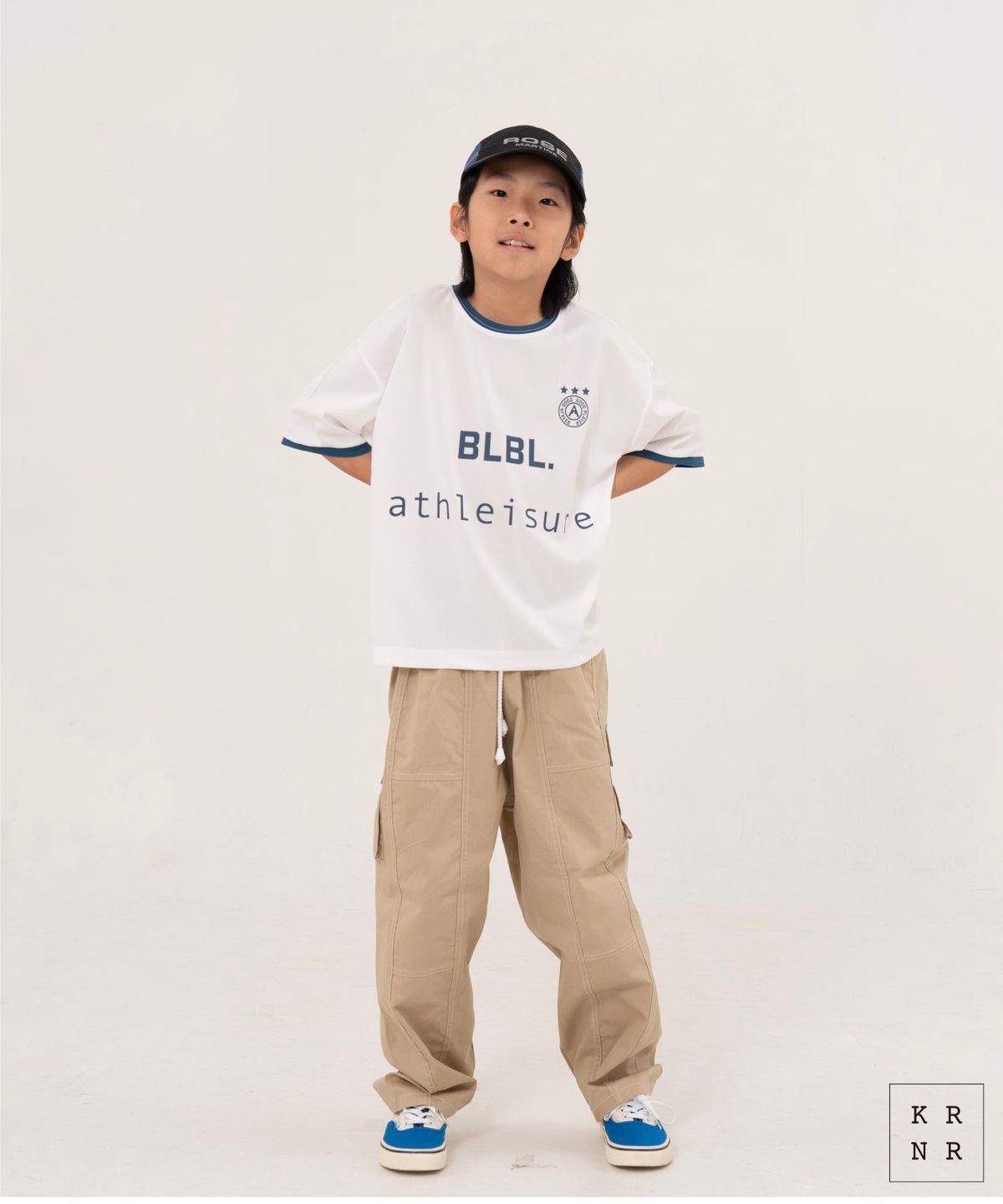 쿠르나르(KRNR) 코어 BLBL 클래식 풋볼 티셔츠 아이보리