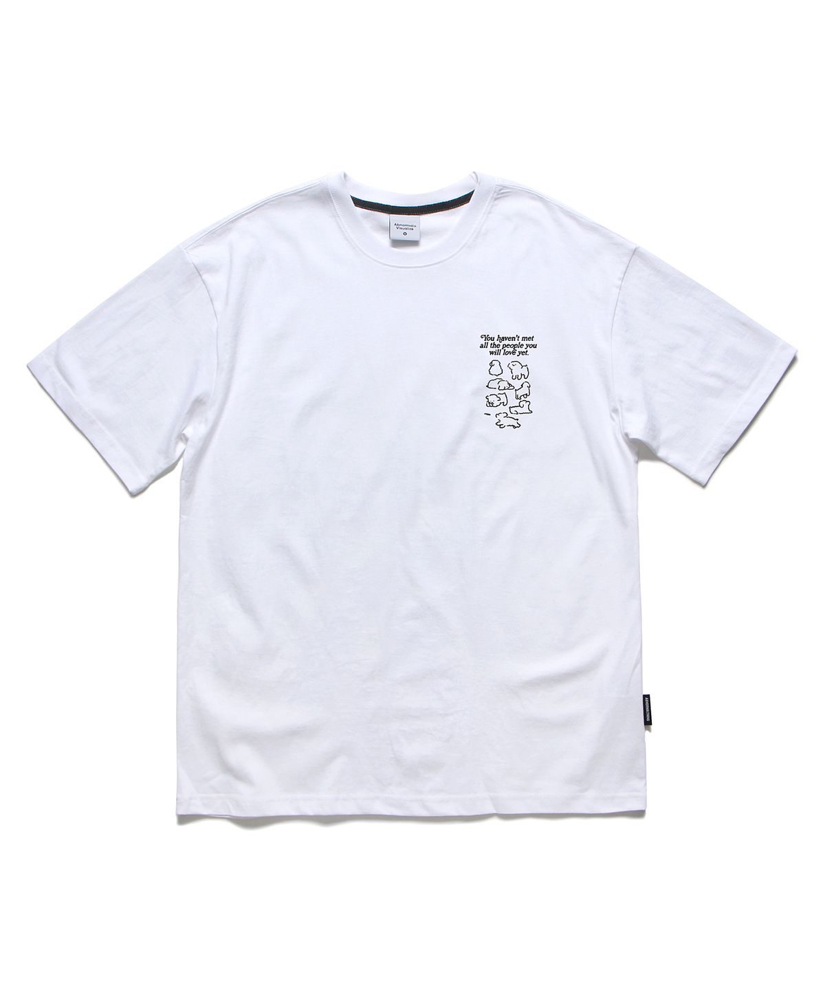 앱놀머씽(ABNORMALTHING) PLY 티셔츠 차콜 (PLY T-SHIRT CHARCOAL)