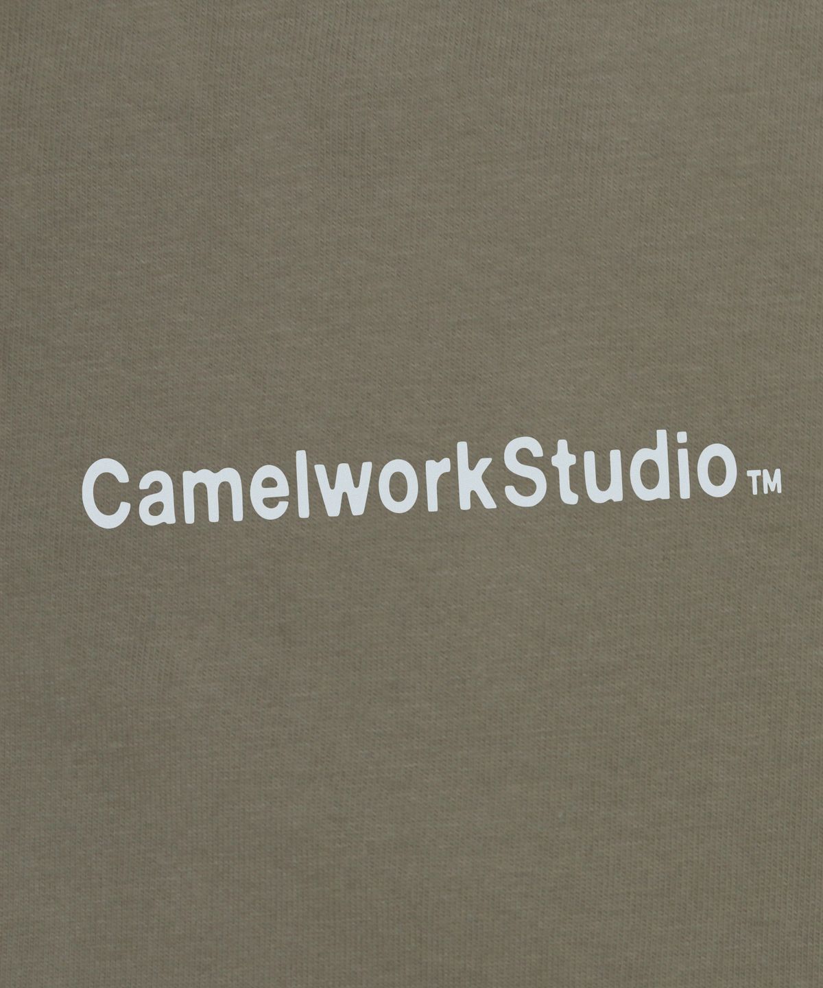 카멜워크(CAMEL WORK) 카멜 레터링 로고 긴팔티셔츠(카키)