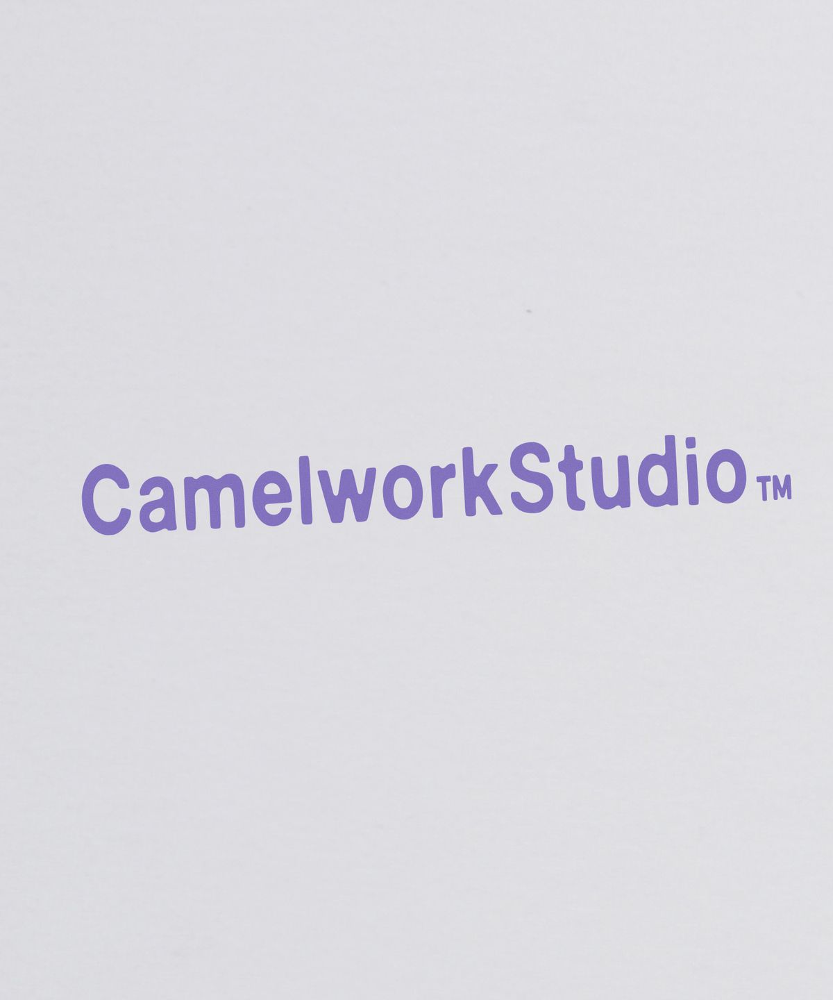 카멜워크(CAMEL WORK) 카멜 레터링 로고 긴팔티셔츠(아이보리)