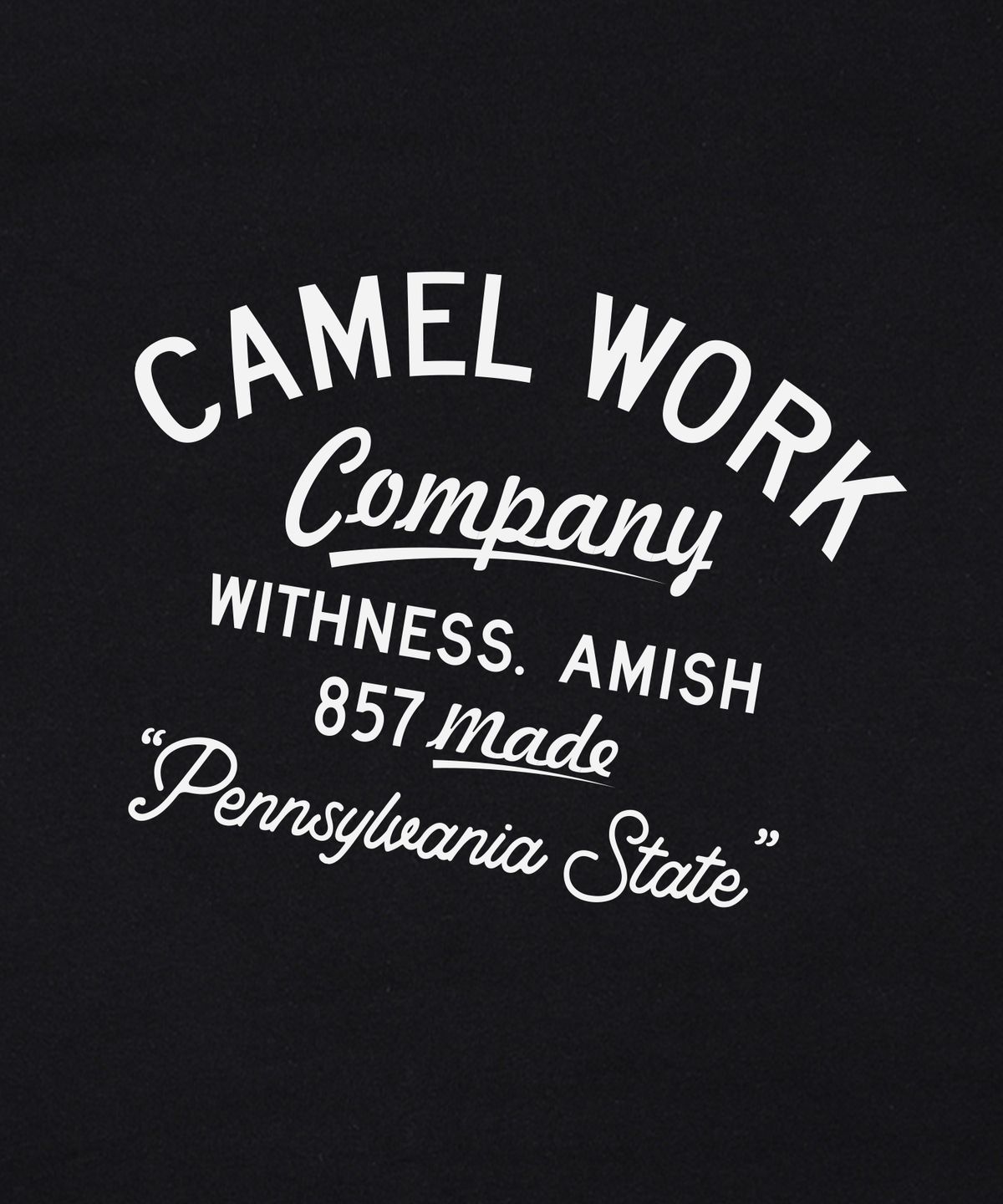카멜워크(CAMEL WORK) 위트니스 A. 반팔티셔츠(블랙)