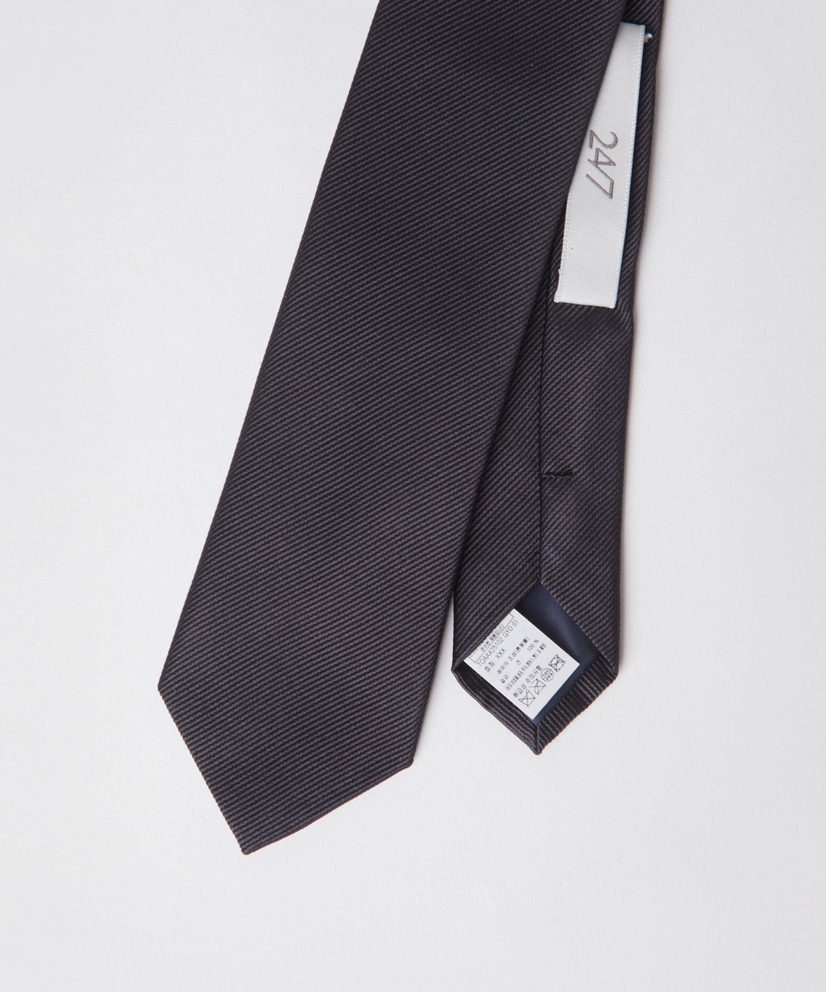247시리즈(247SERIES) 실크 슬림 타이 DARK GRAY