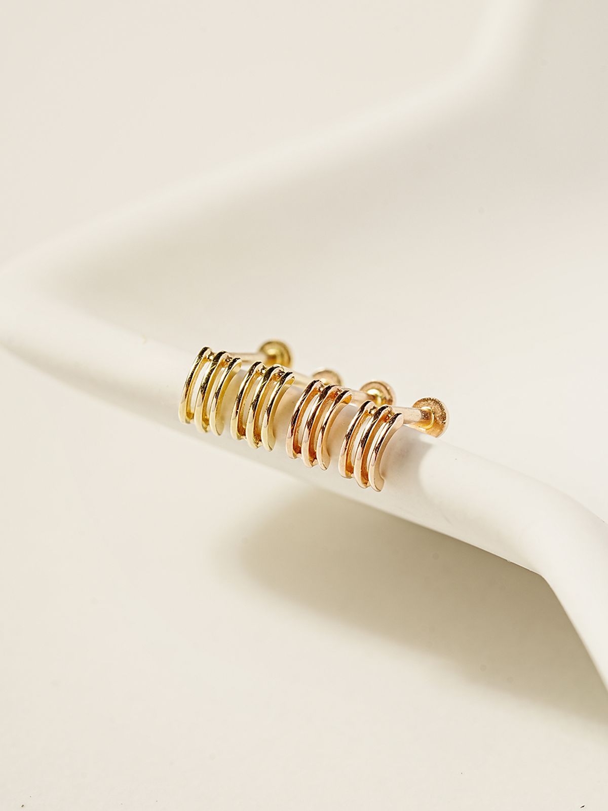 미니멀피어싱(MINIMALPIERCING) 14K 인터널 미니미 세줄 링 라블렛 피어싱