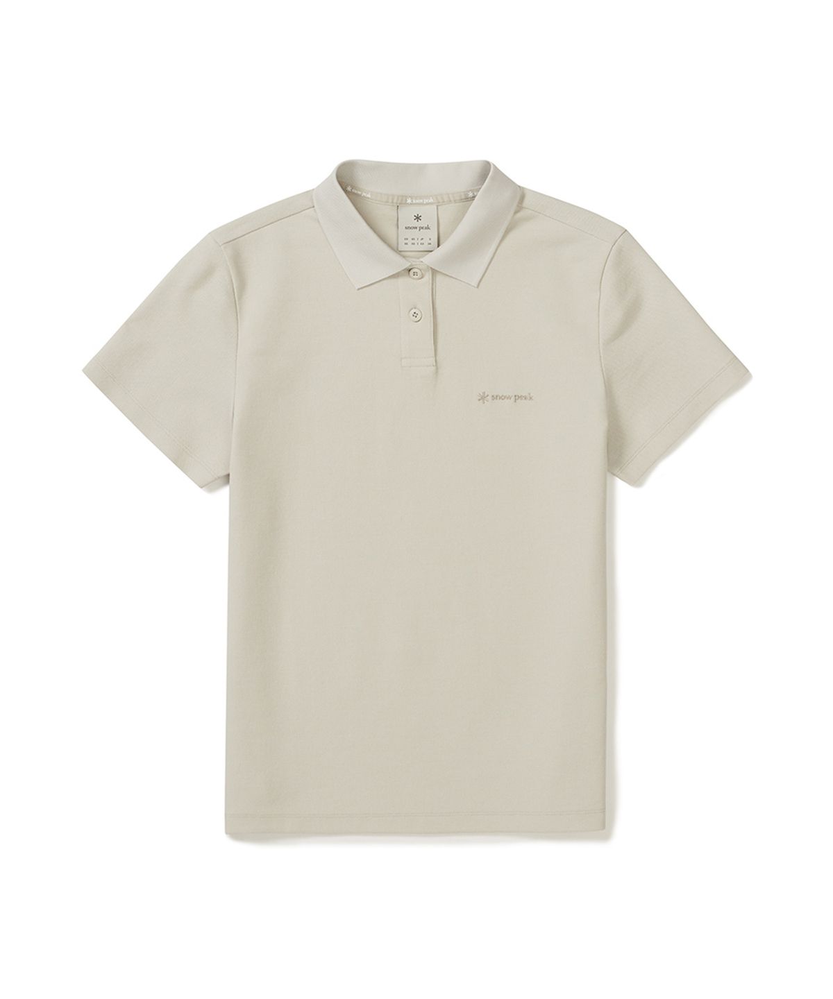 스노우피크 어패럴(SNOWPEAK APPAREL) 피케 여성 베이직 폴로 티셔츠 (S25MWFPS67) Light Beige