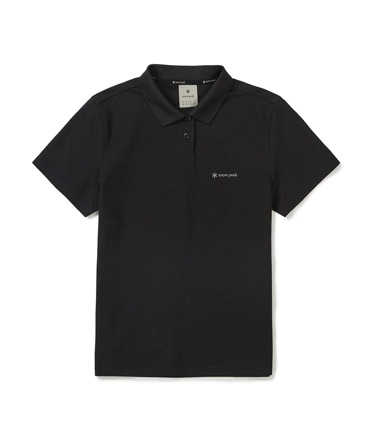 스노우피크 어패럴(SNOWPEAK APPAREL) 피케 여성 베이직 폴로 티셔츠 (S25MWFPS67) Black