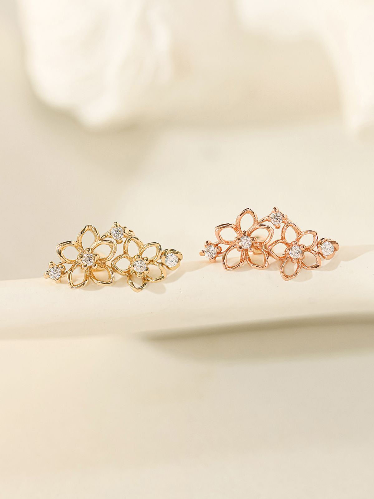 미니멀피어싱(MINIMALPIERCING) 14K 인터널 트윈 플라워 라블렛 피어싱