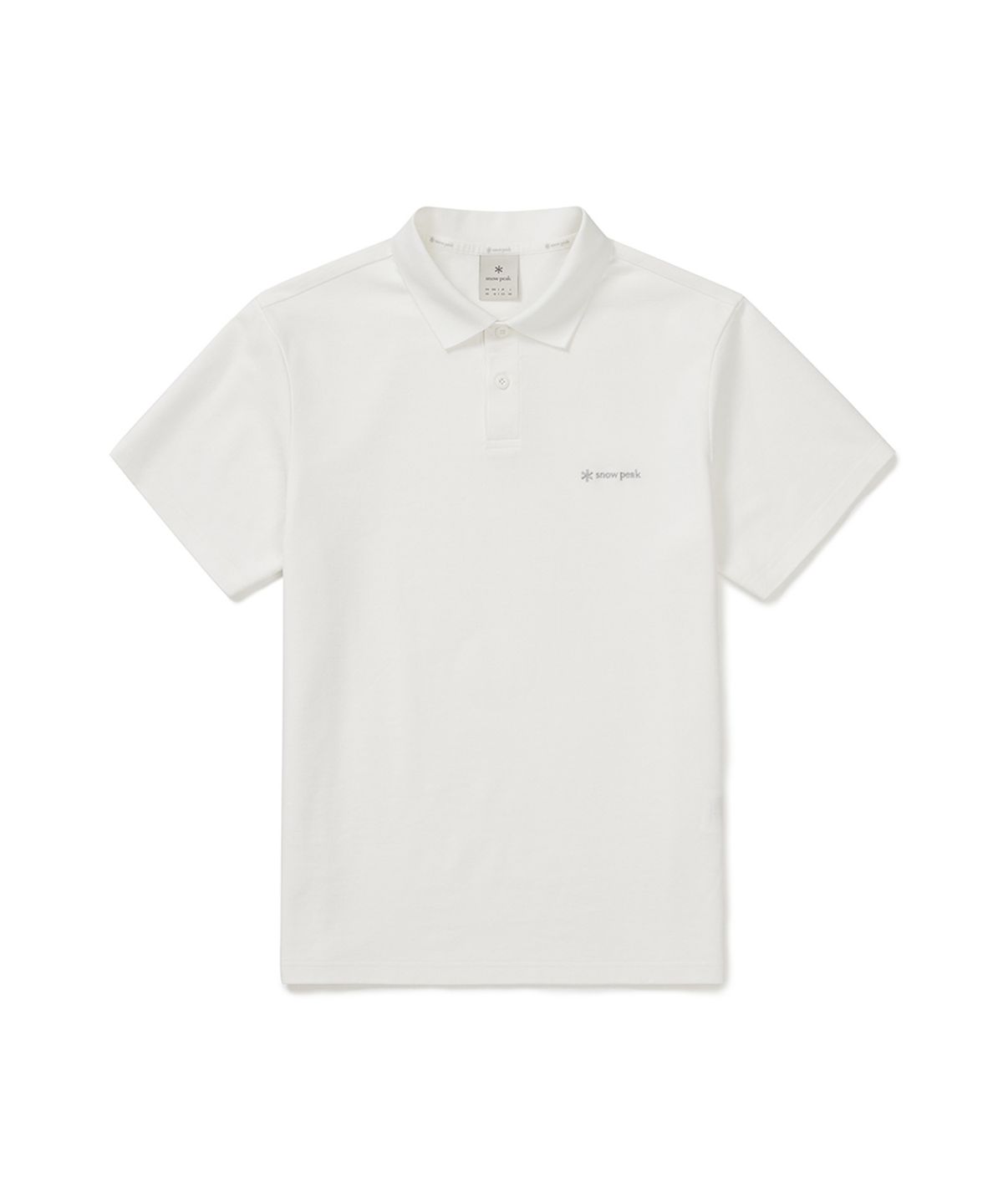 스노우피크 어패럴(SNOWPEAK APPAREL) 피케 베이직 폴로 티셔츠 (S25MMFPS68) Off White