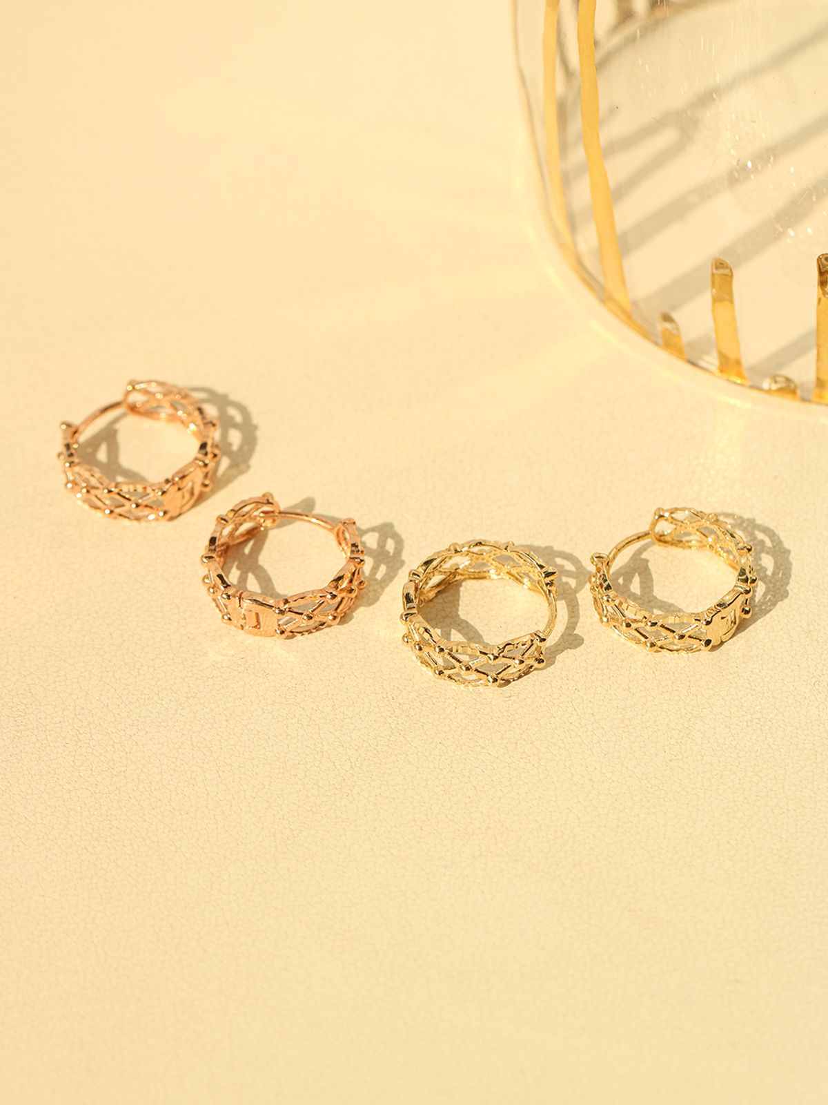 미니멀피어싱(MINIMALPIERCING) 14K 18K 체크 볼 원터치 링 귀걸이
