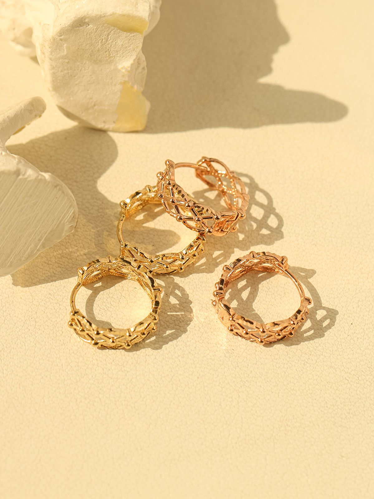 미니멀피어싱(MINIMALPIERCING) 14K 18K 체크 볼 원터치 링 귀걸이