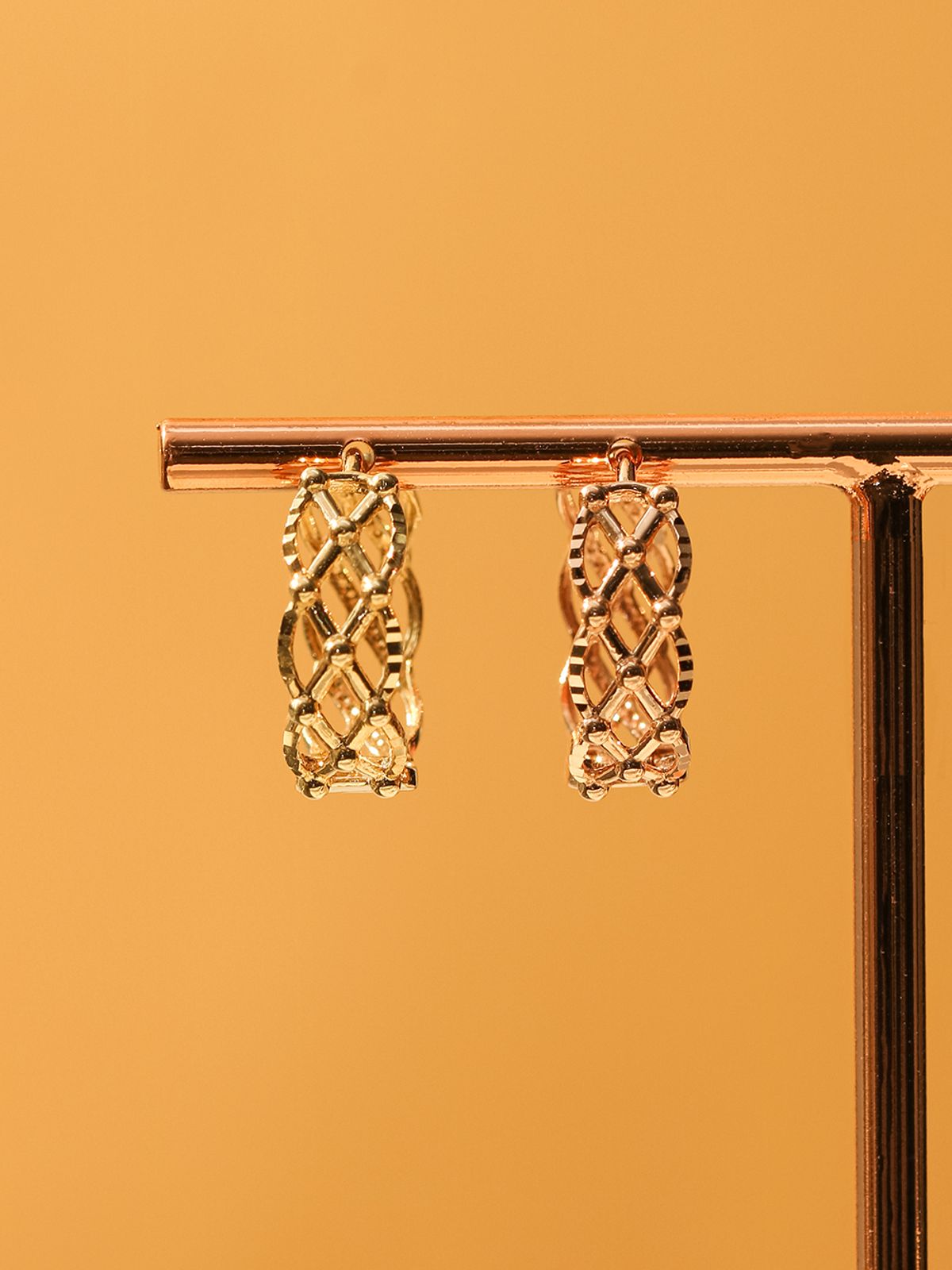 미니멀피어싱(MINIMALPIERCING) 14K 18K 체크 볼 원터치 링 귀걸이