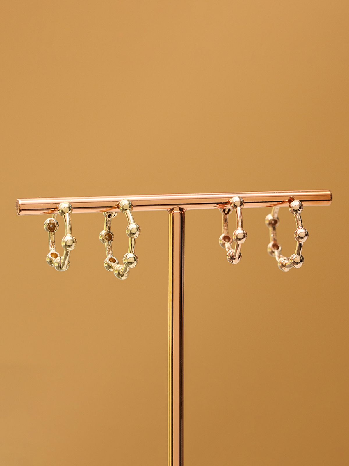 미니멀피어싱(MINIMALPIERCING) 14K 18K 라인 볼 원터치 링 귀걸이