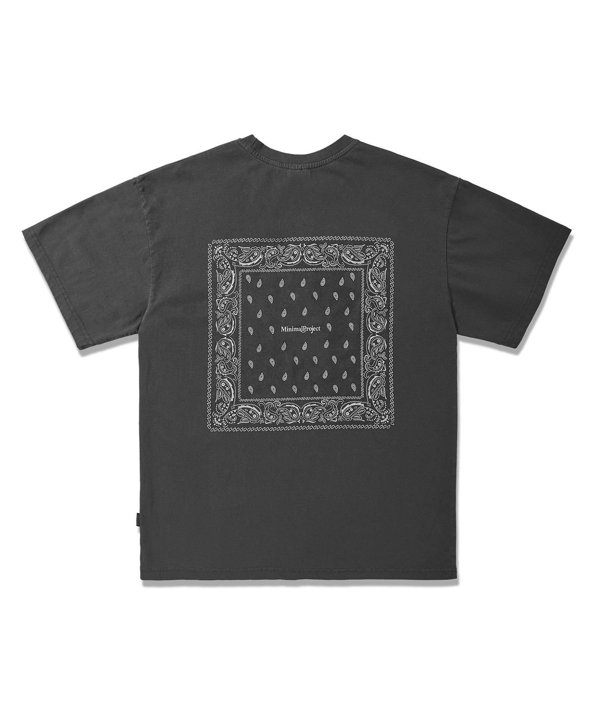 미니멀프로젝트(MINIMALPROJECT) 페이즐리 피그먼트 반팔티셔츠 MST170 [DARKGRAY]