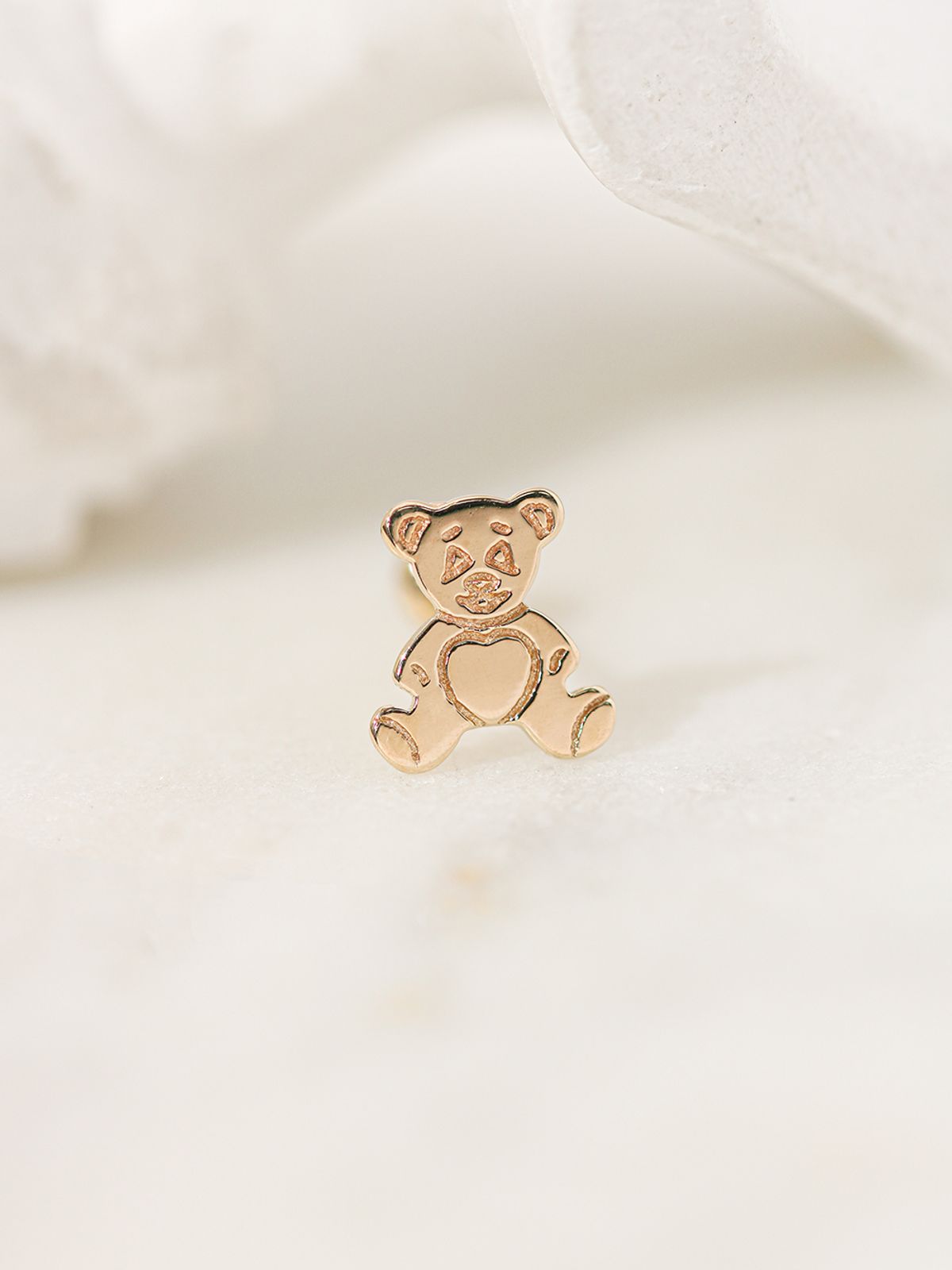 미니멀피어싱(MINIMALPIERCING) 14K 카툰 곰돌이 피어싱 귀걸이